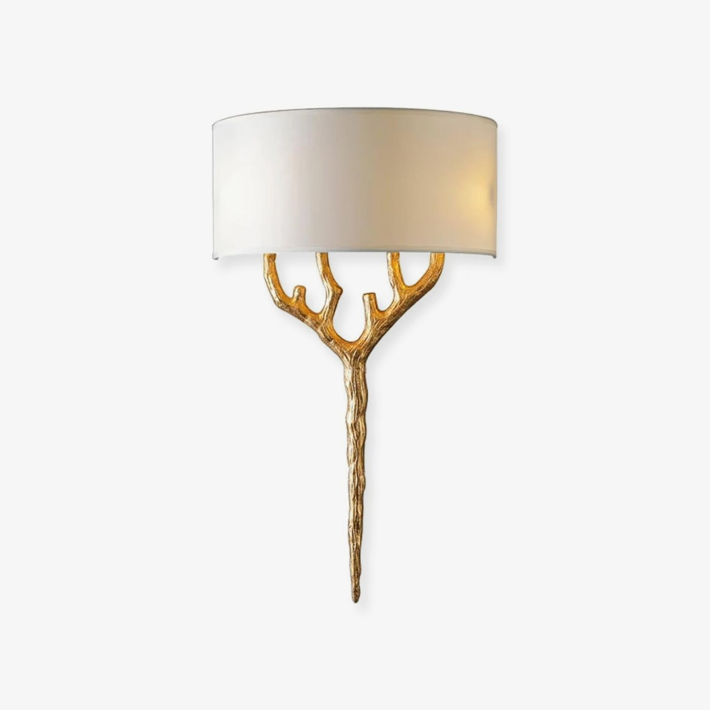 Brass Branch Wall Light, Hardwired Wall Sconce, ∅ 18.9″ x H 26.8″