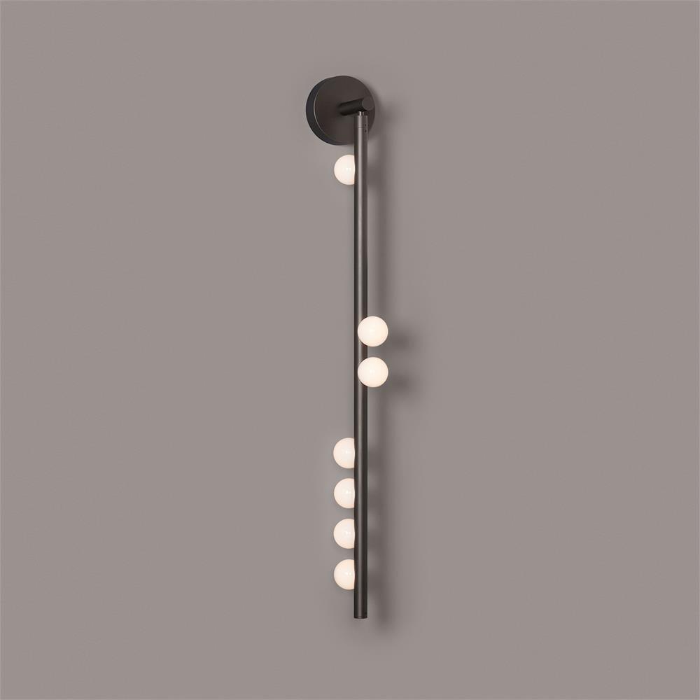 Brass Glass Tube Wall Lamp