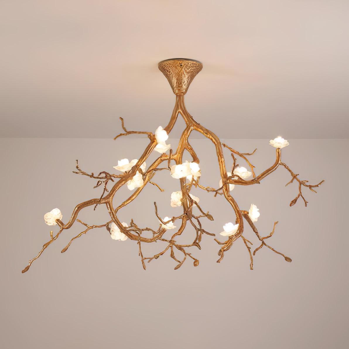 Tree Branches Flower Ceiling-mounted Light Ceiling Lamp