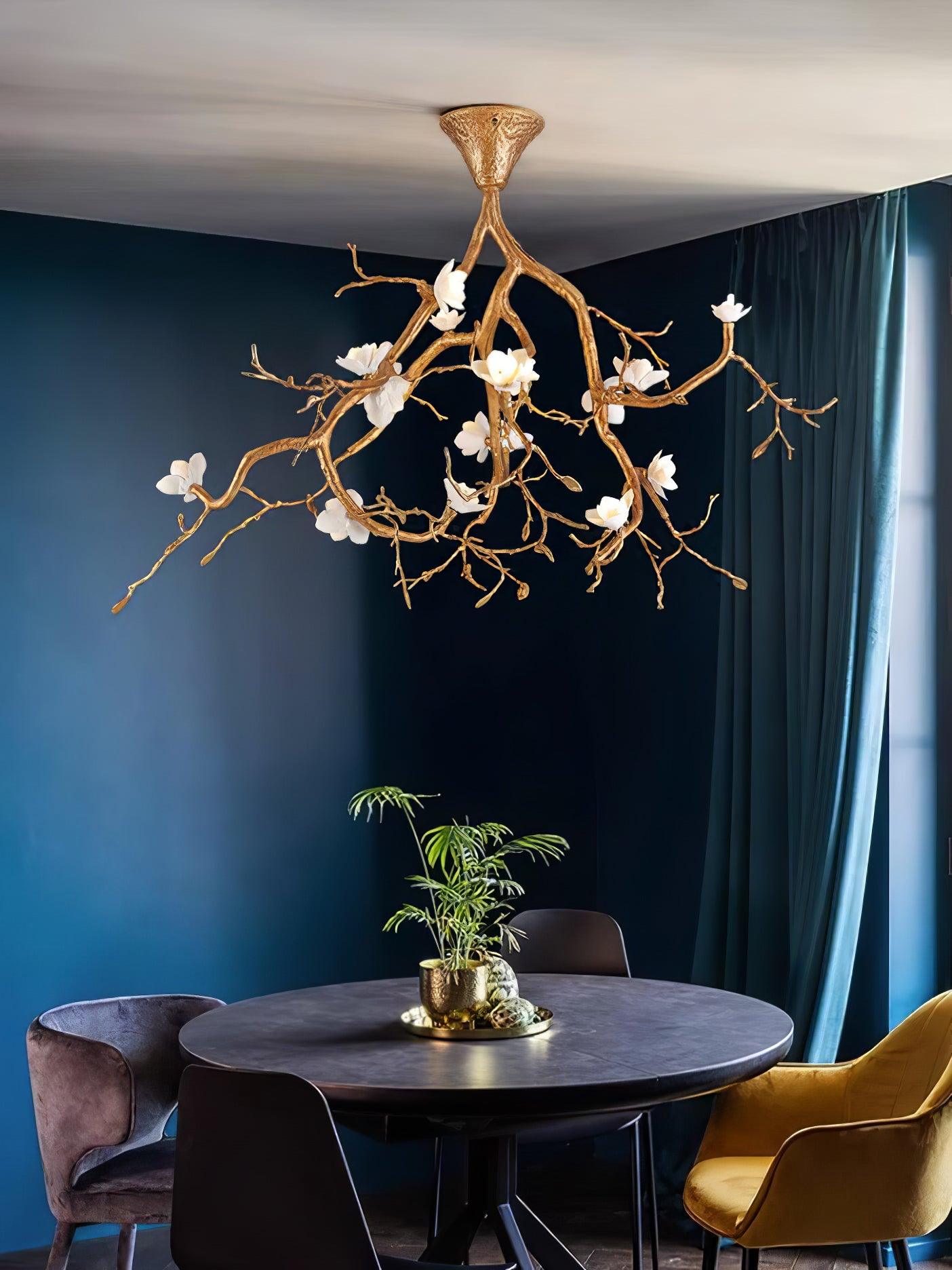 Tree Branches Flower Ceiling-mounted Light Ceiling Lamp