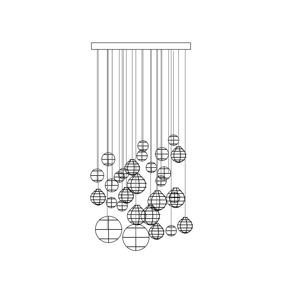Breath of Light Customizable Chandelier