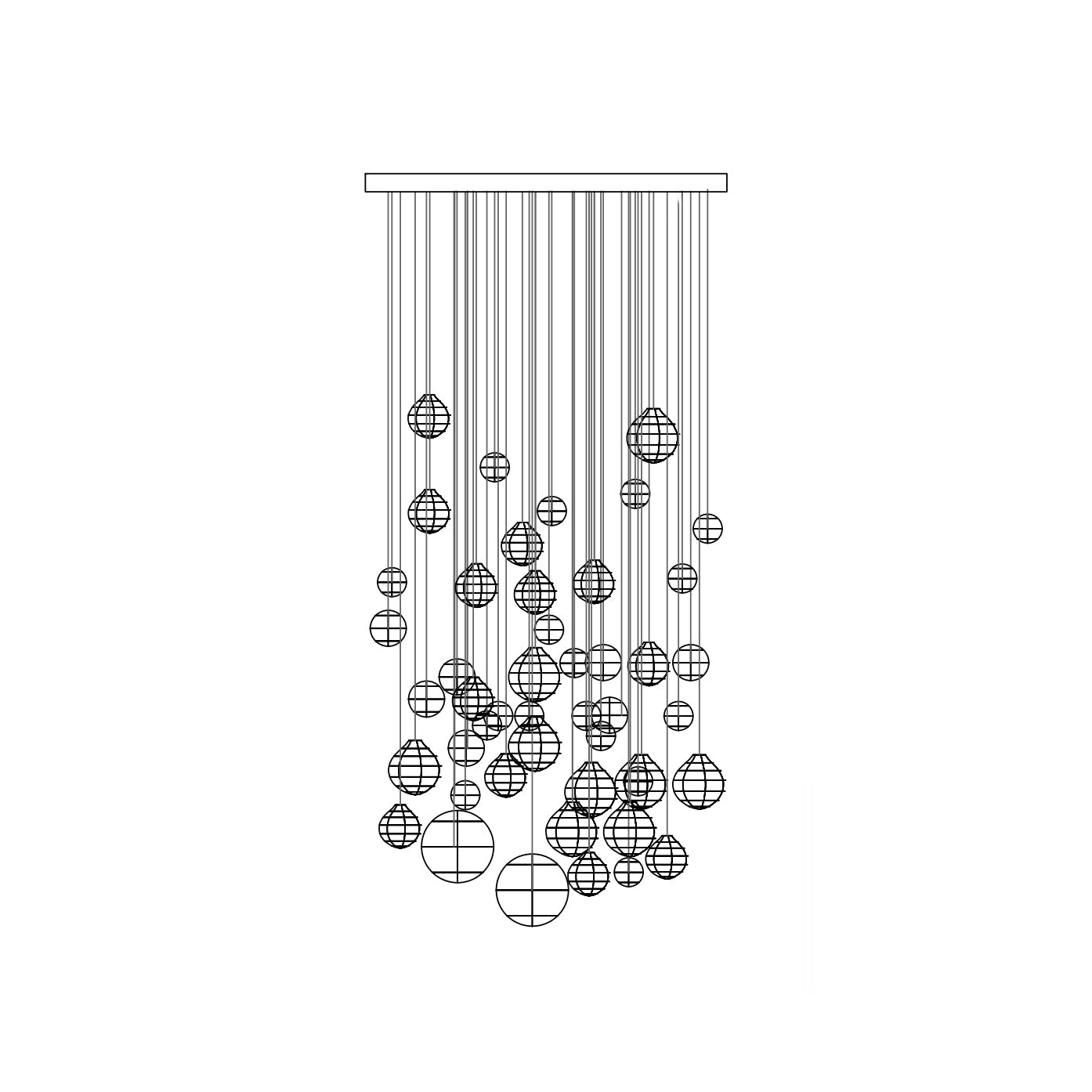 Breath of Light Customizable Chandelier