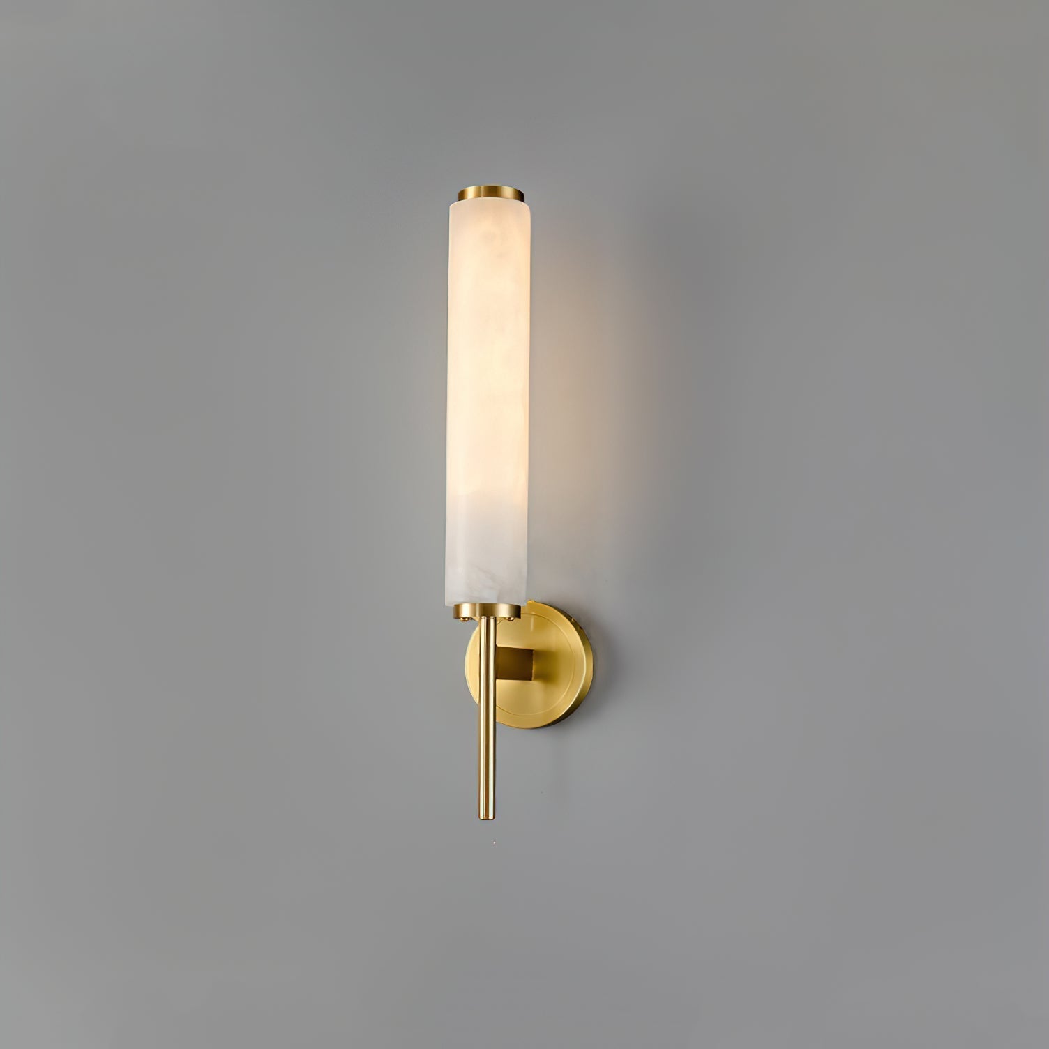 Brindisi Wall Light, Hardwired Wall Sconce, Brass, W 12cm x H 48cm