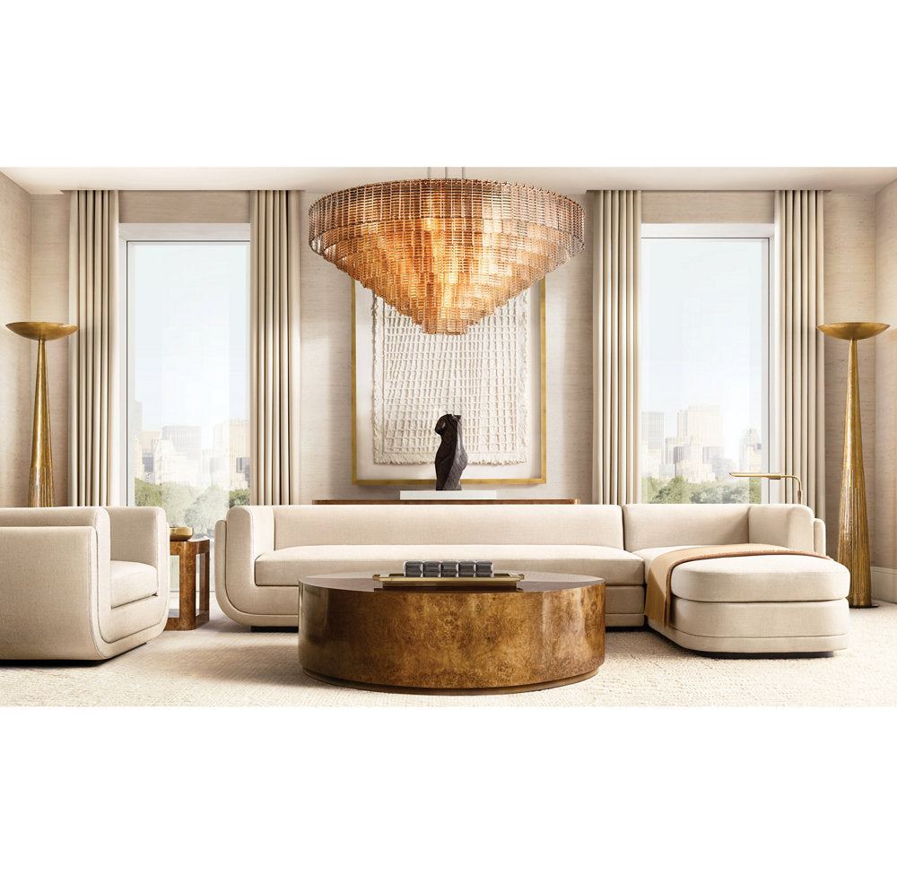 Chandelier detail image with finish, structure, and proportion visible