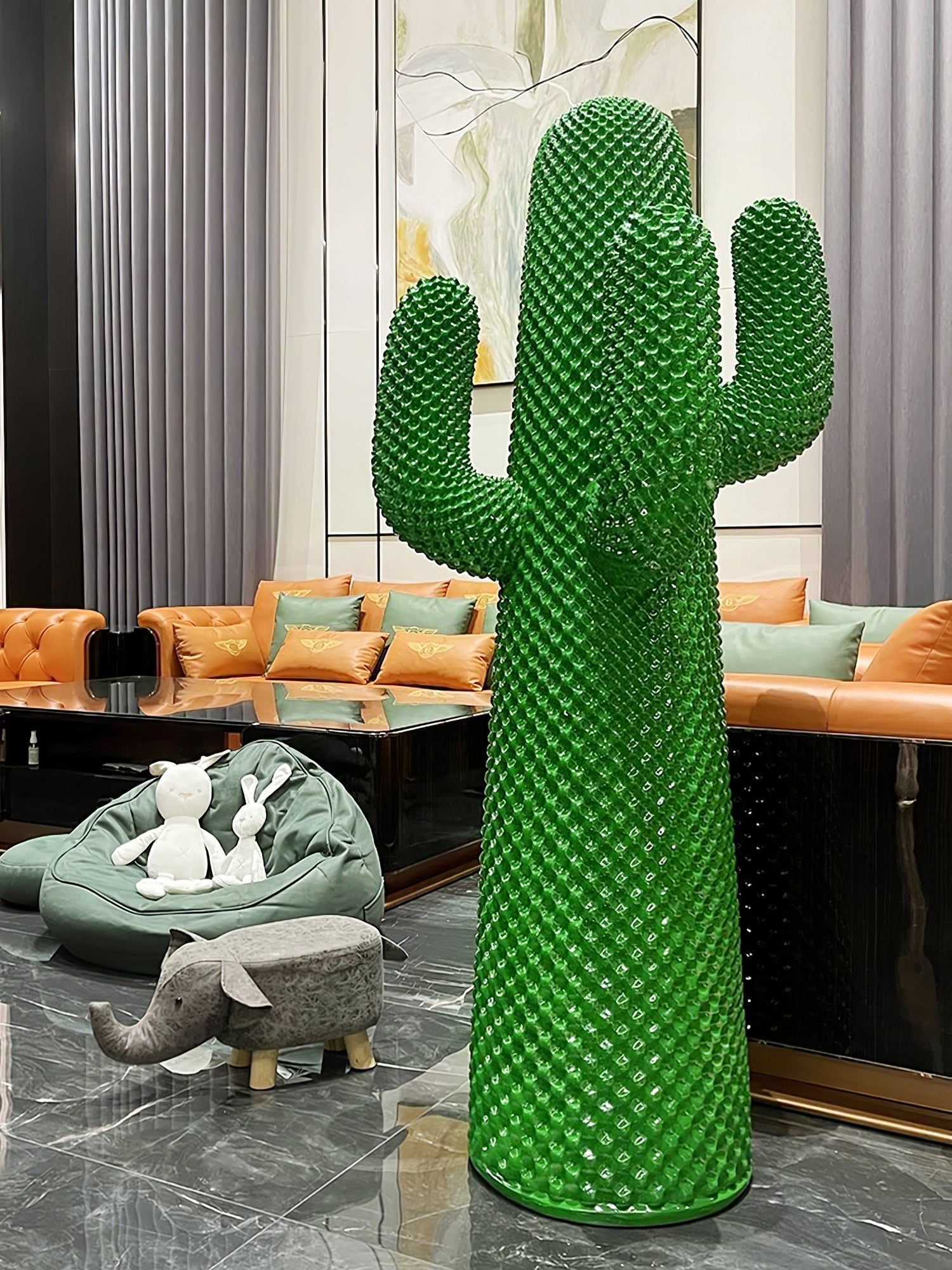 Mello Sculptural Portable Lamp Cactus Coat Rack