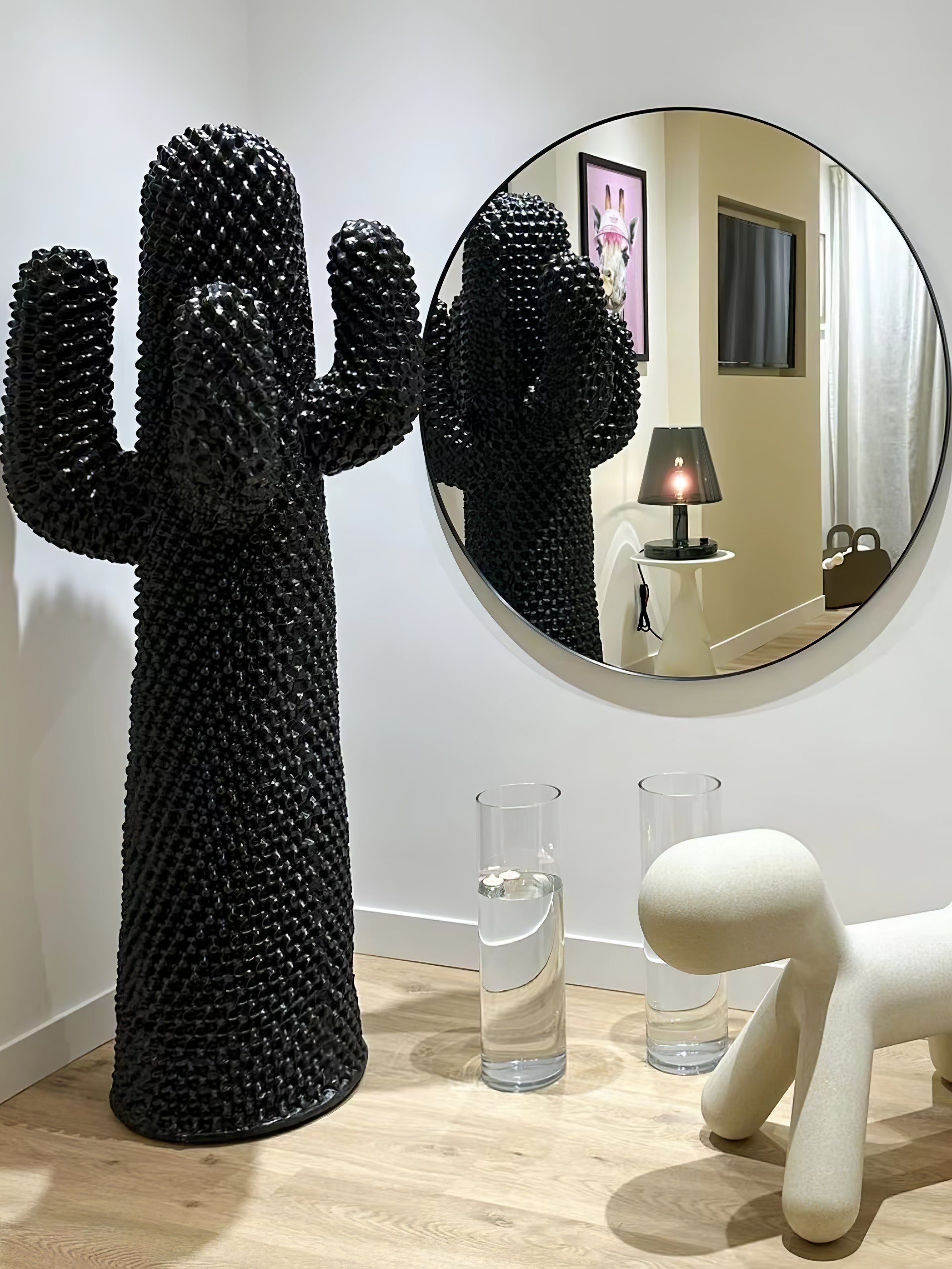 Mello Sculptural Portable Lamp Cactus Coat Rack