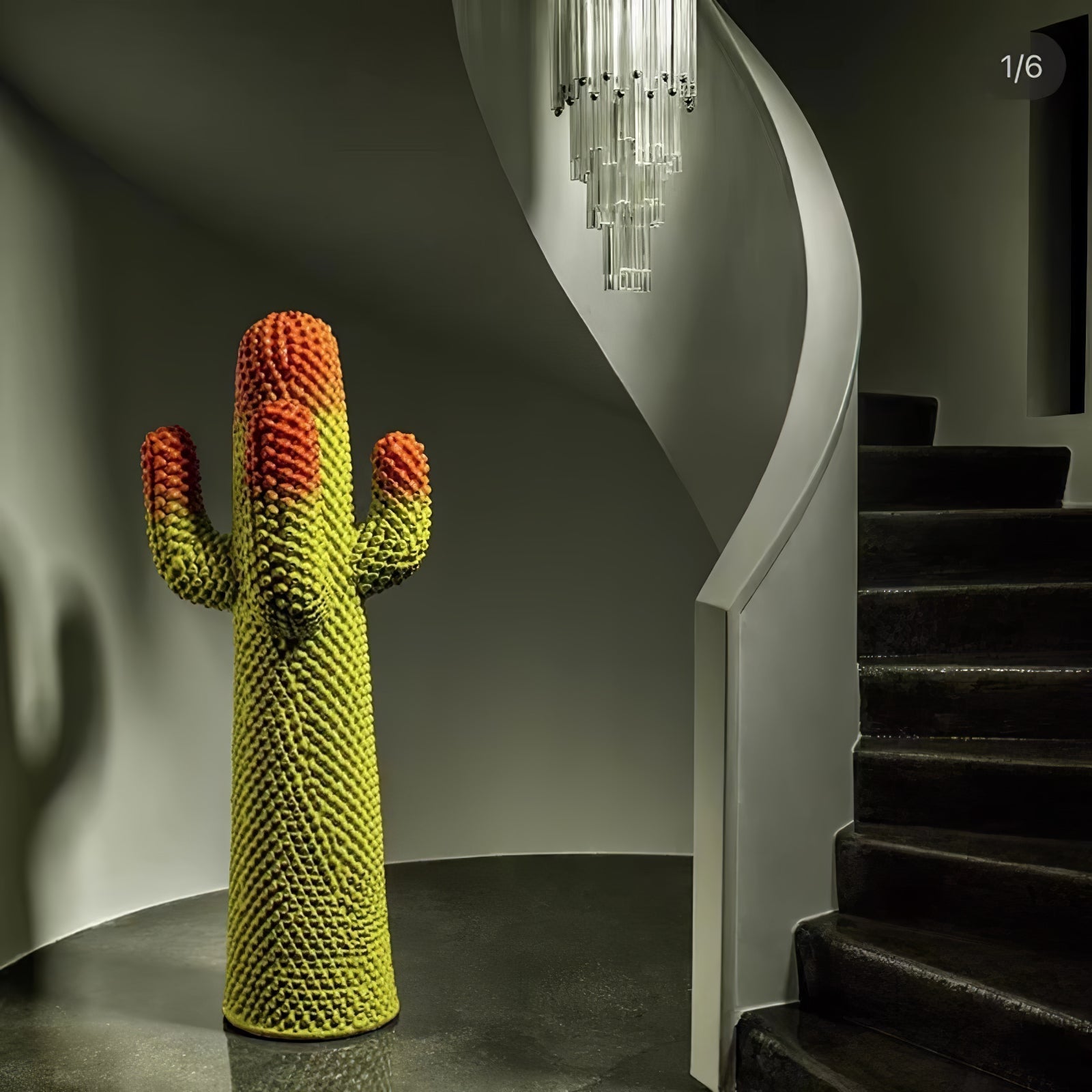 Mello Sculptural Portable Lamp Cactus Coat Rack