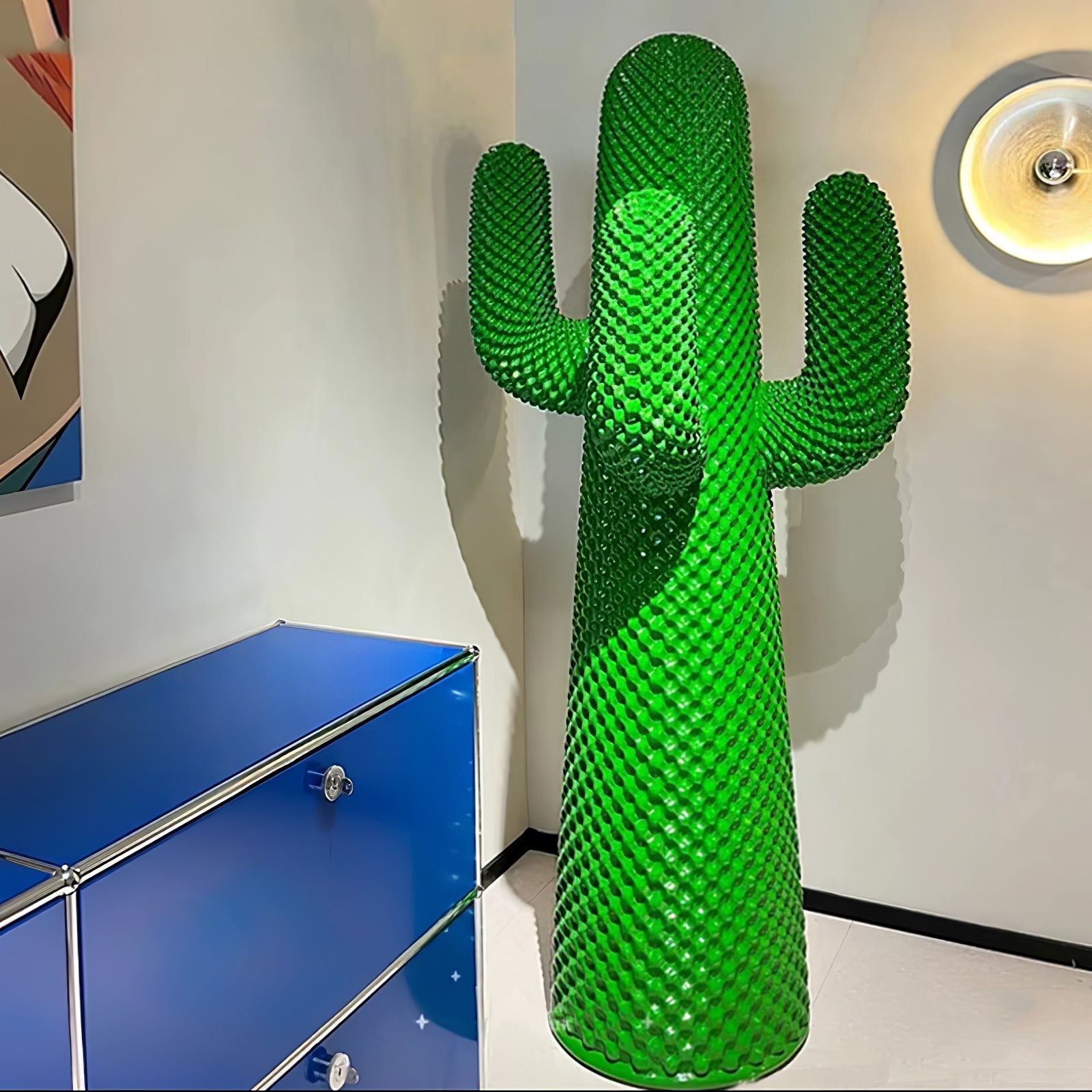 Mello Sculptural Portable Lamp Cactus Coat Rack