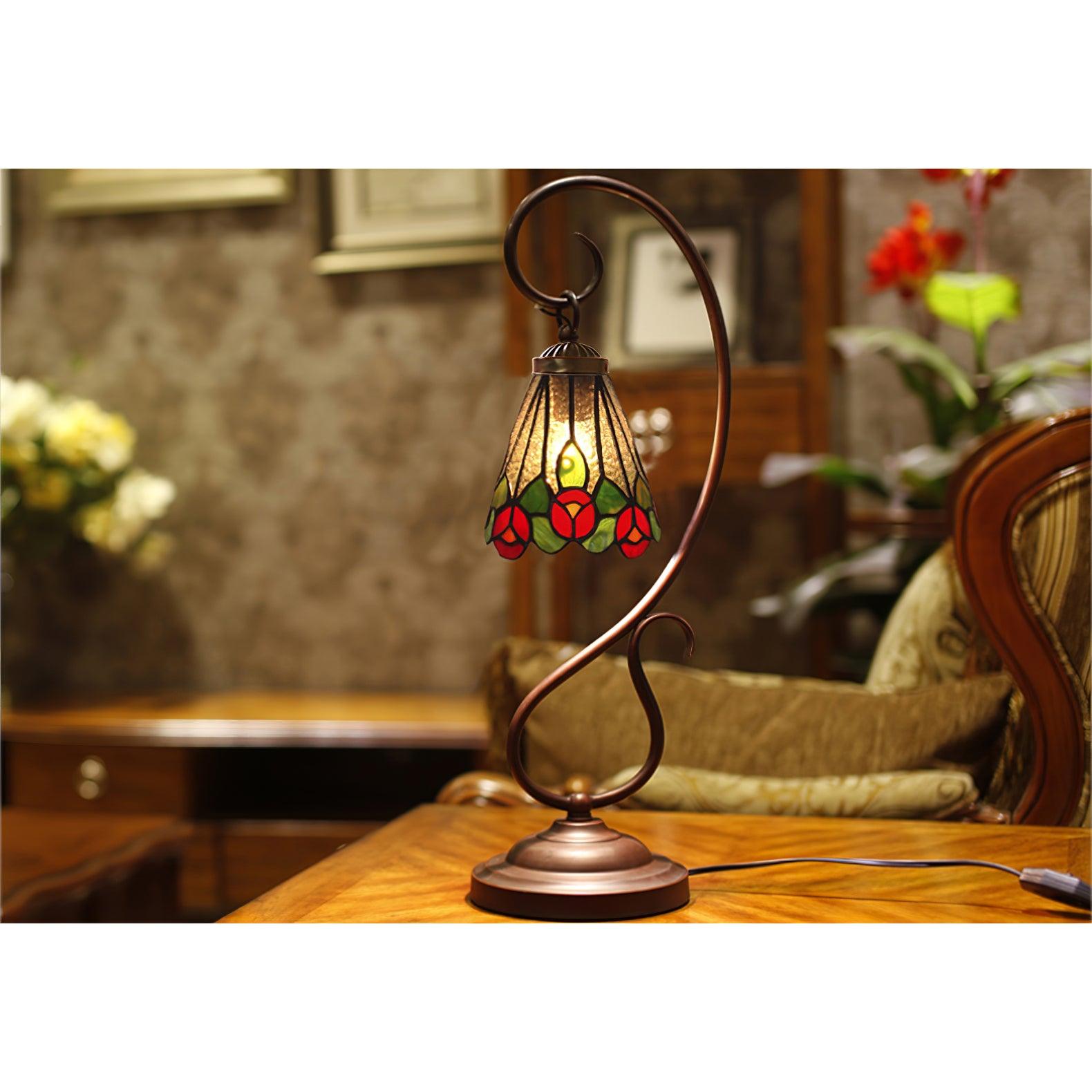 Cal Lighting Cotulla Tiffany Table Lamp 9.8