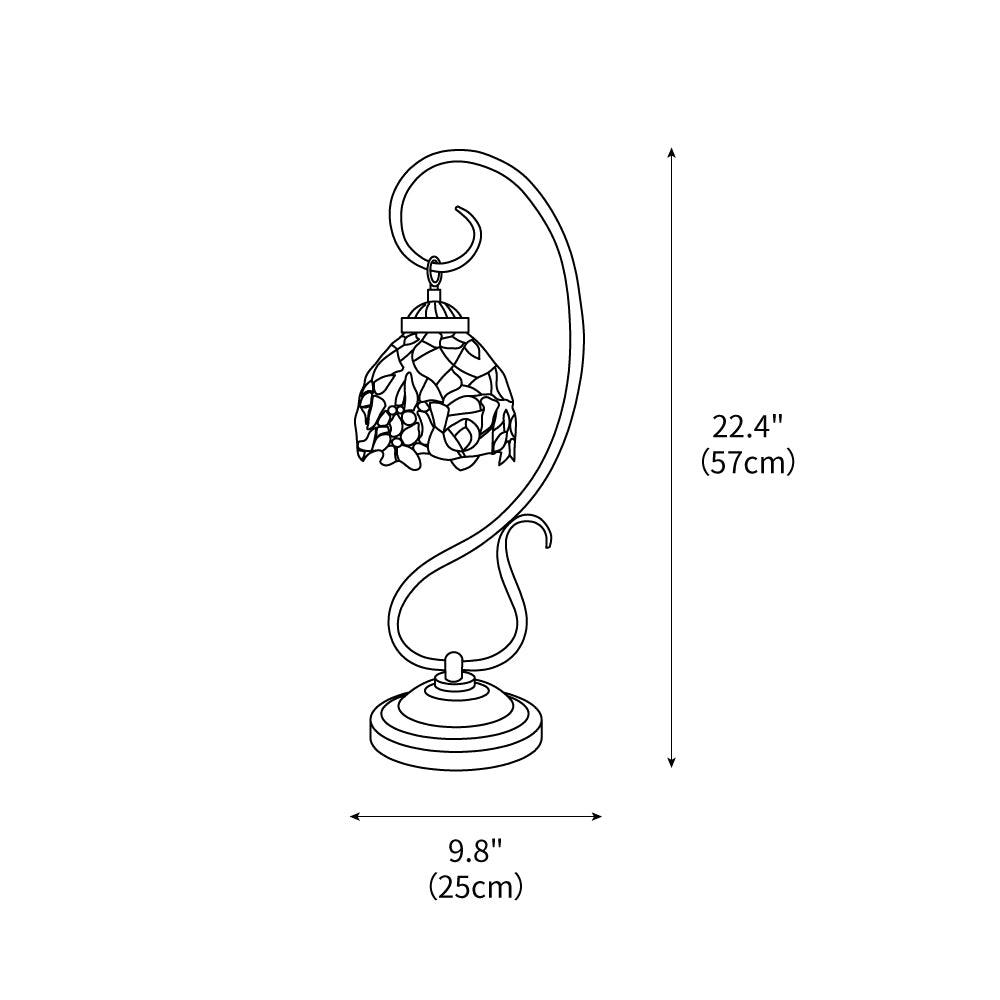 Cal Lighting Cotulla Tiffany Table Lamp 9.8
