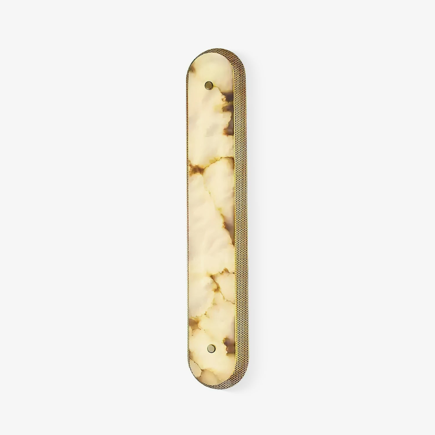 Calyxon Alabaster Wall Light - Dia 10cm x H 40cm Metal, Hardwired Wall Sconce, detail 7