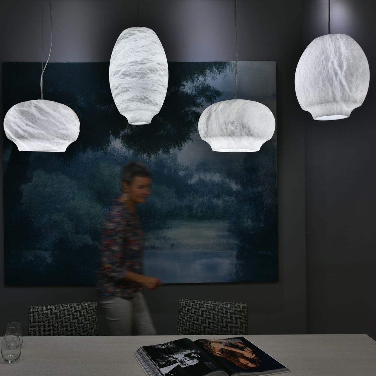 Camille Alabaster Chandelier