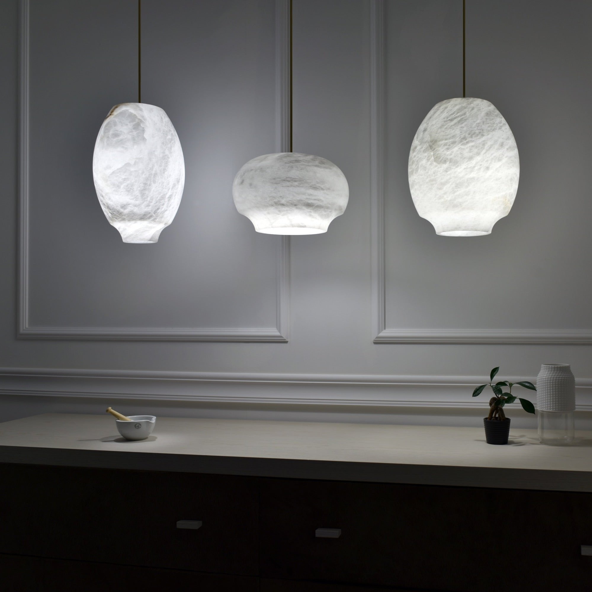Camille Alabaster Chandelier