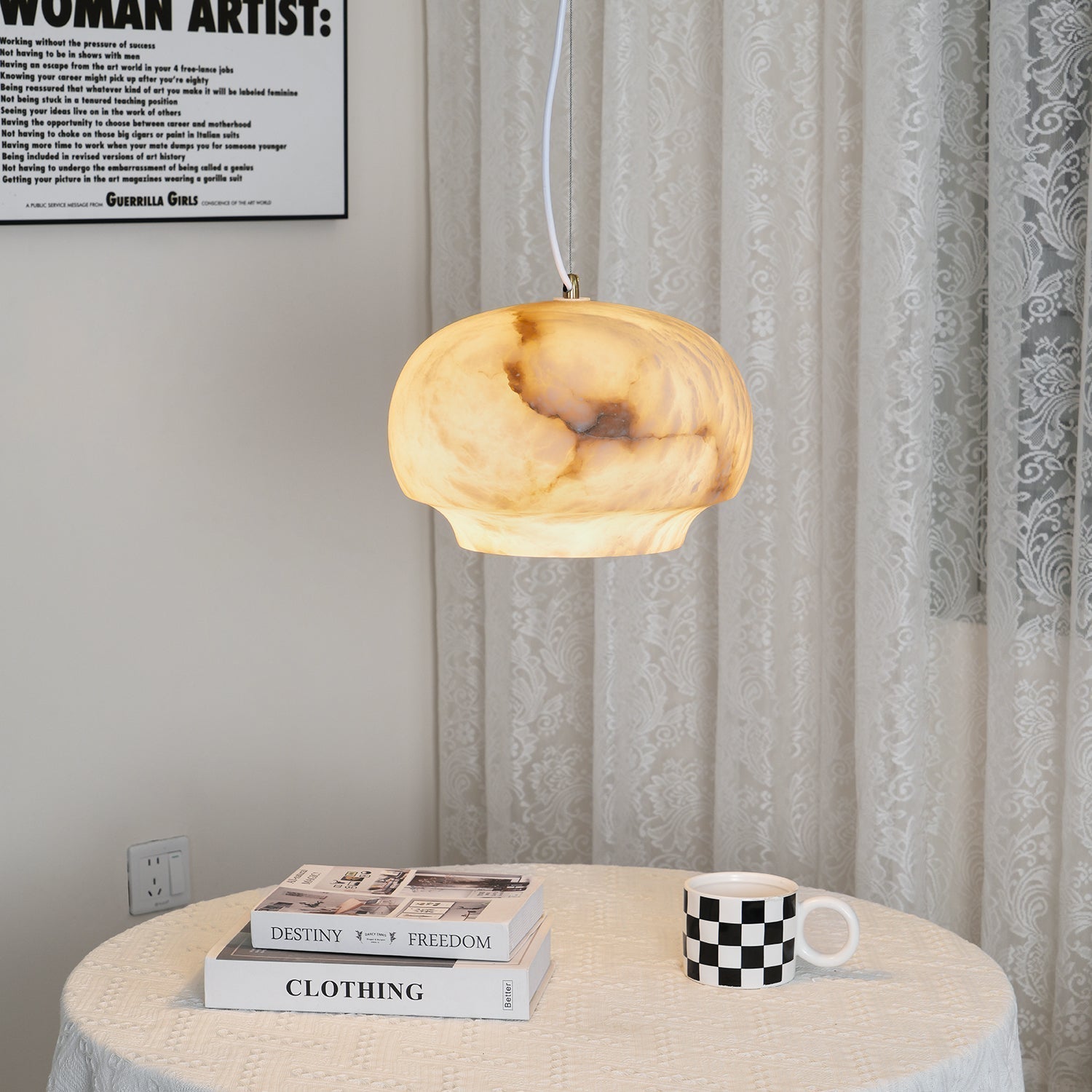 Camille Alabaster Chandelier