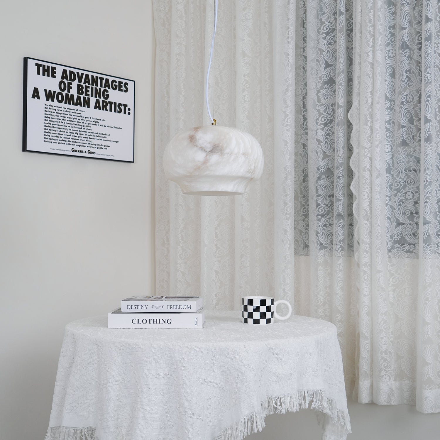 Camille Alabaster Chandelier