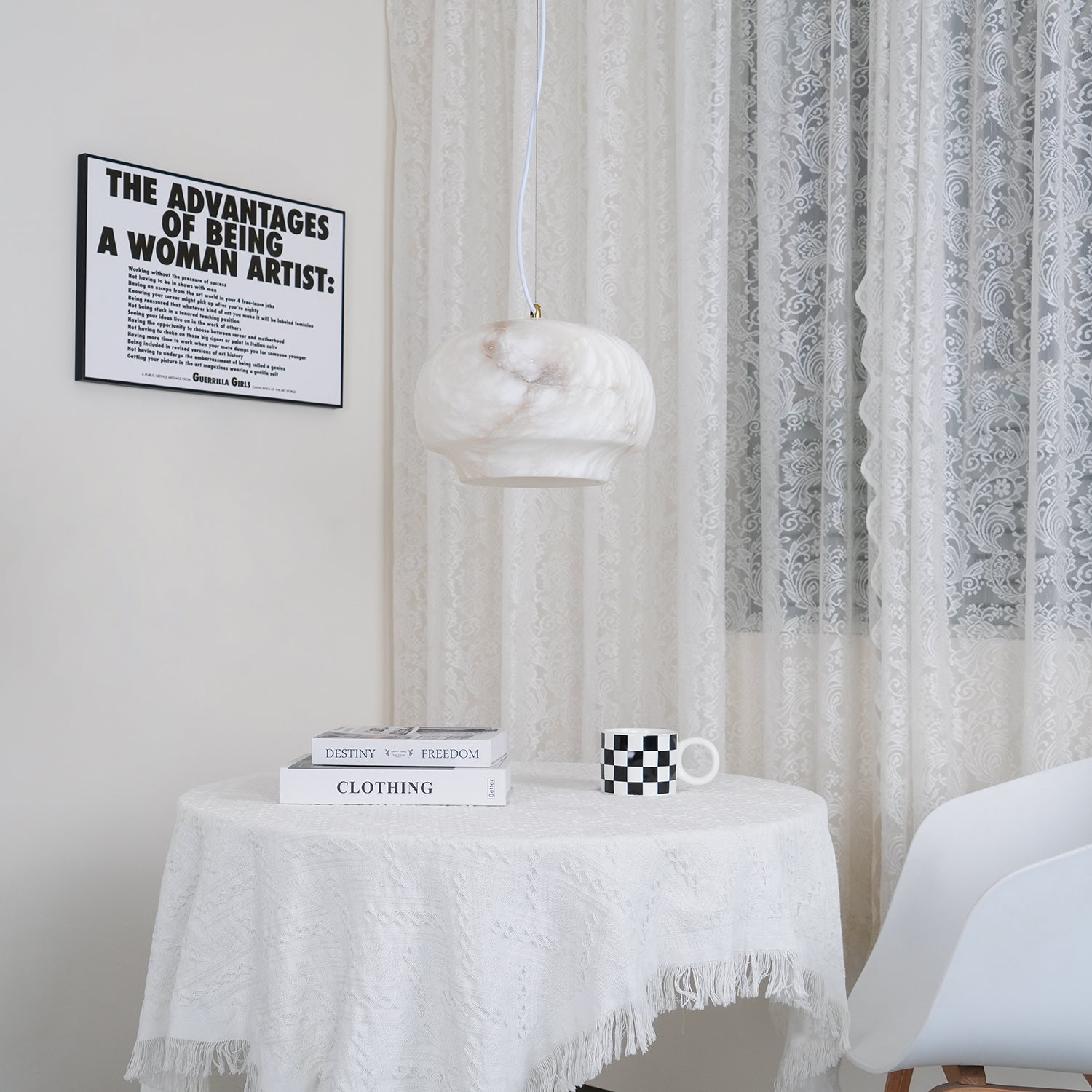 Camille Alabaster Chandelier