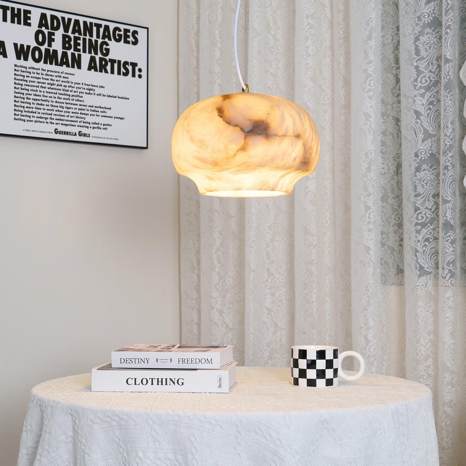 Camille Alabaster Chandelier