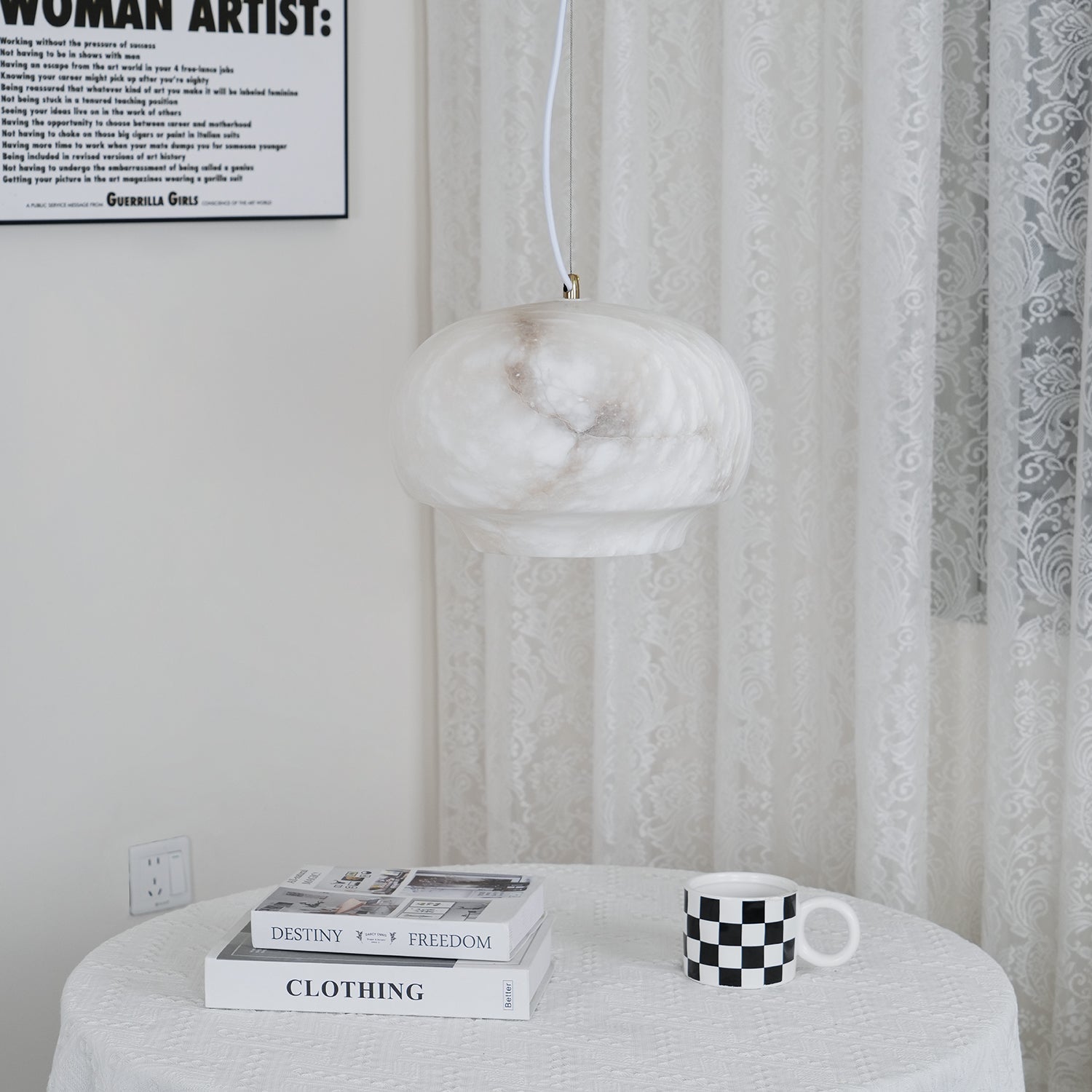 Camille Alabaster Chandelier
