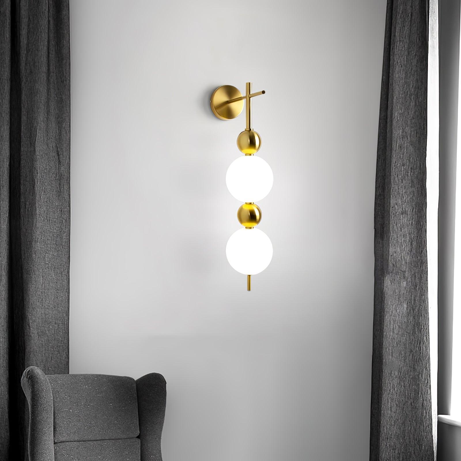 Candied Haws String Wall Light, Hardwired Wall Sconce, detail 2