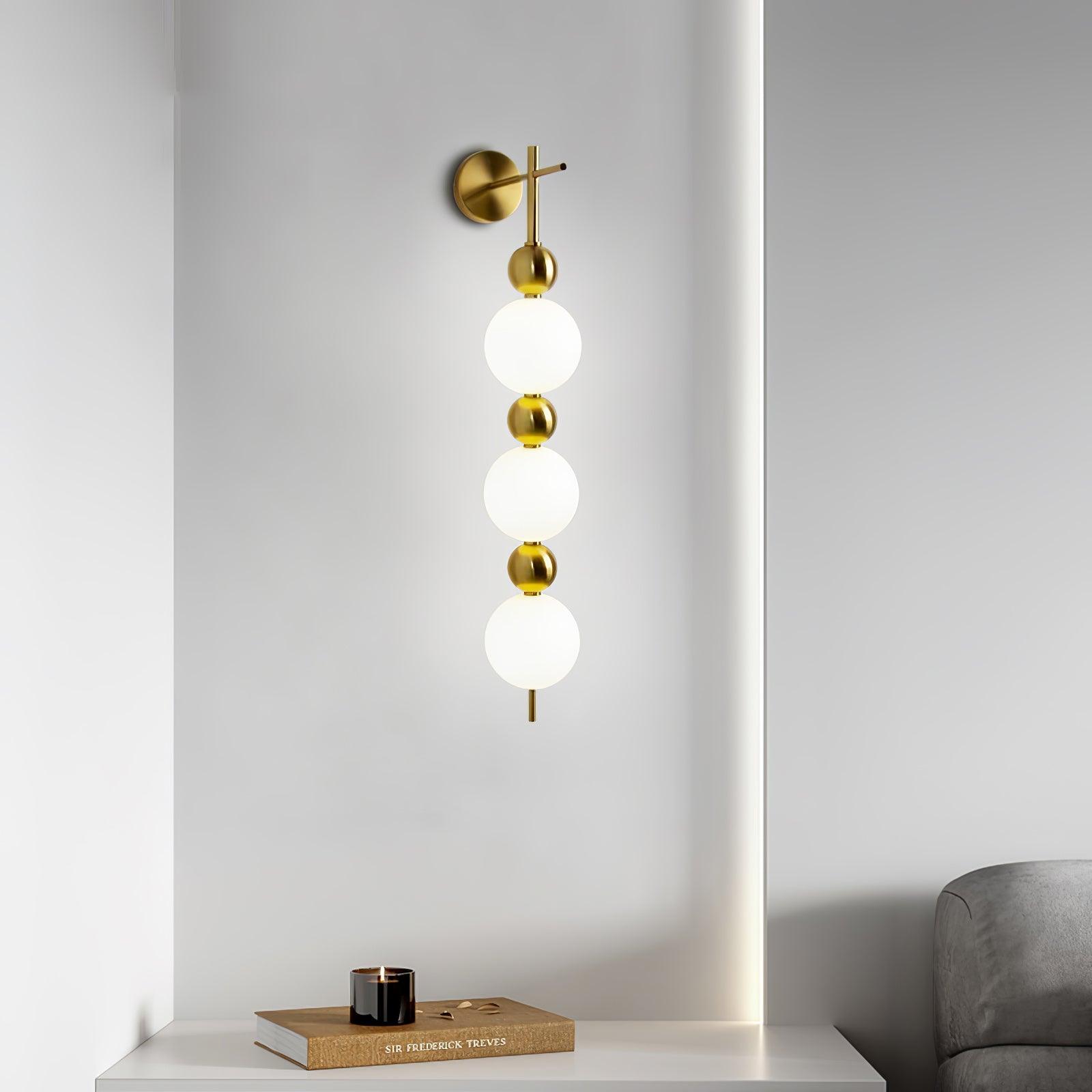 Candied Haws String Wall Light, Hardwired Wall Sconce, detail 6
