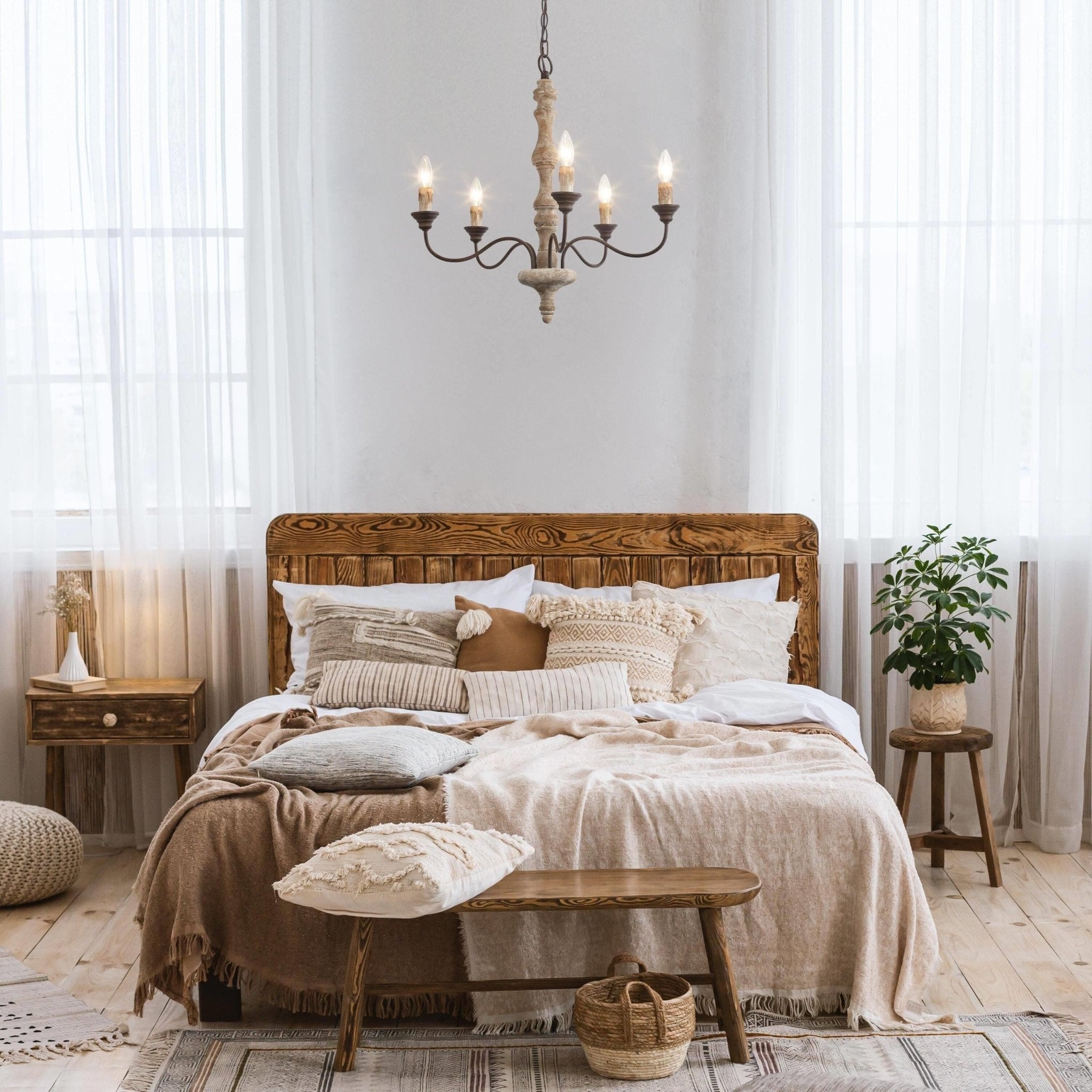 Candlestick Farmhouse Chandelier