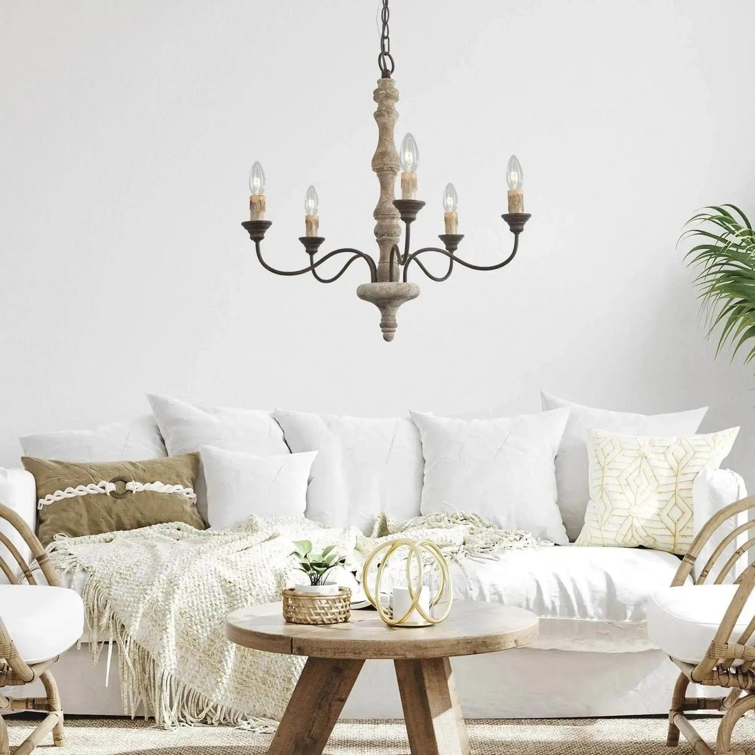 Candlestick Farmhouse Chandelier