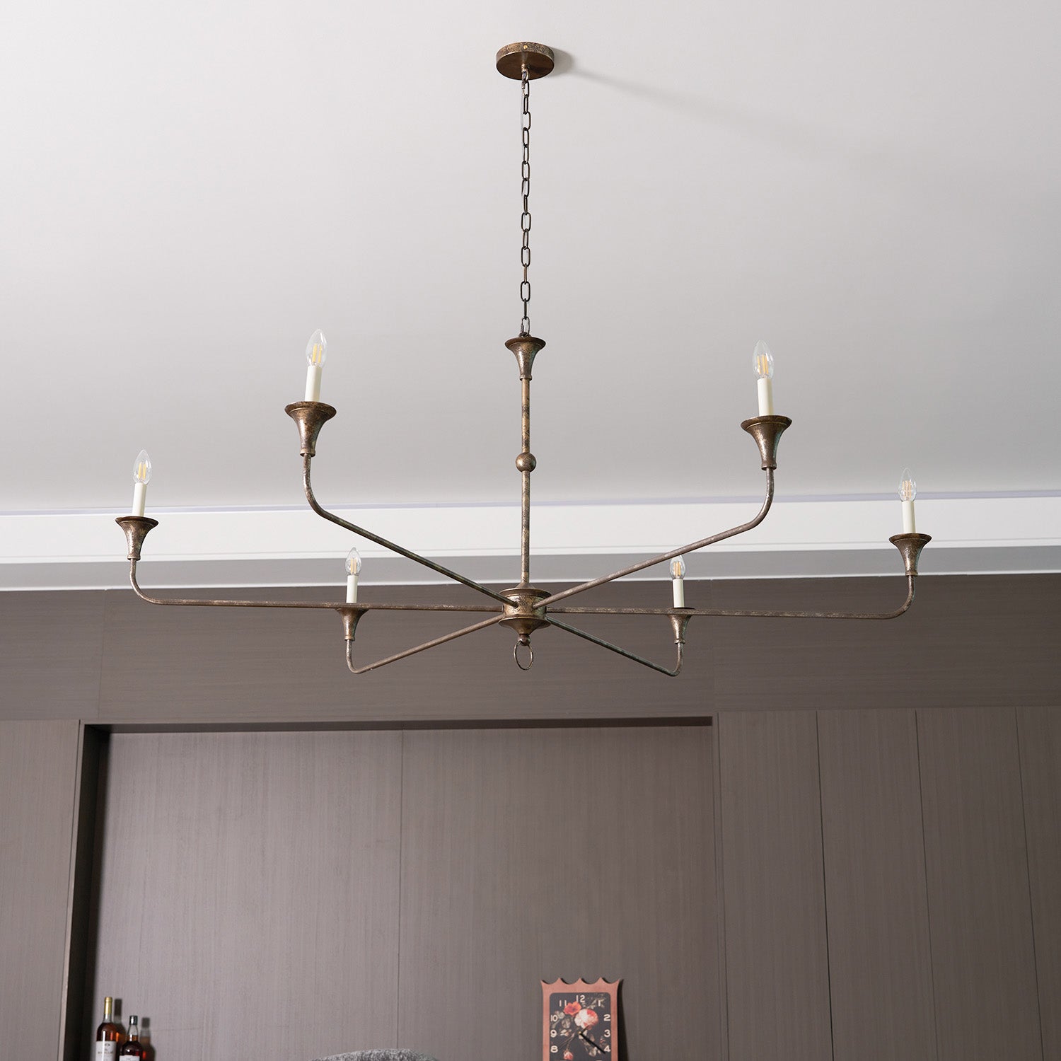 Elara Candle Chandelier detail view 78