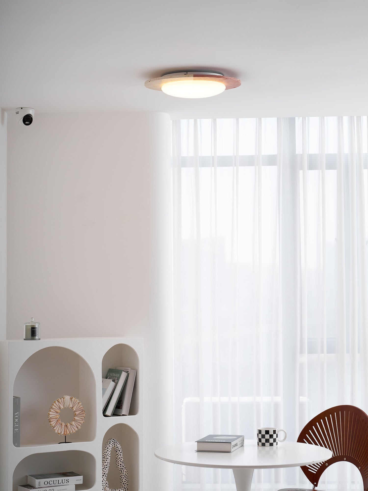 Celestial Travertine Ceiling Lamp