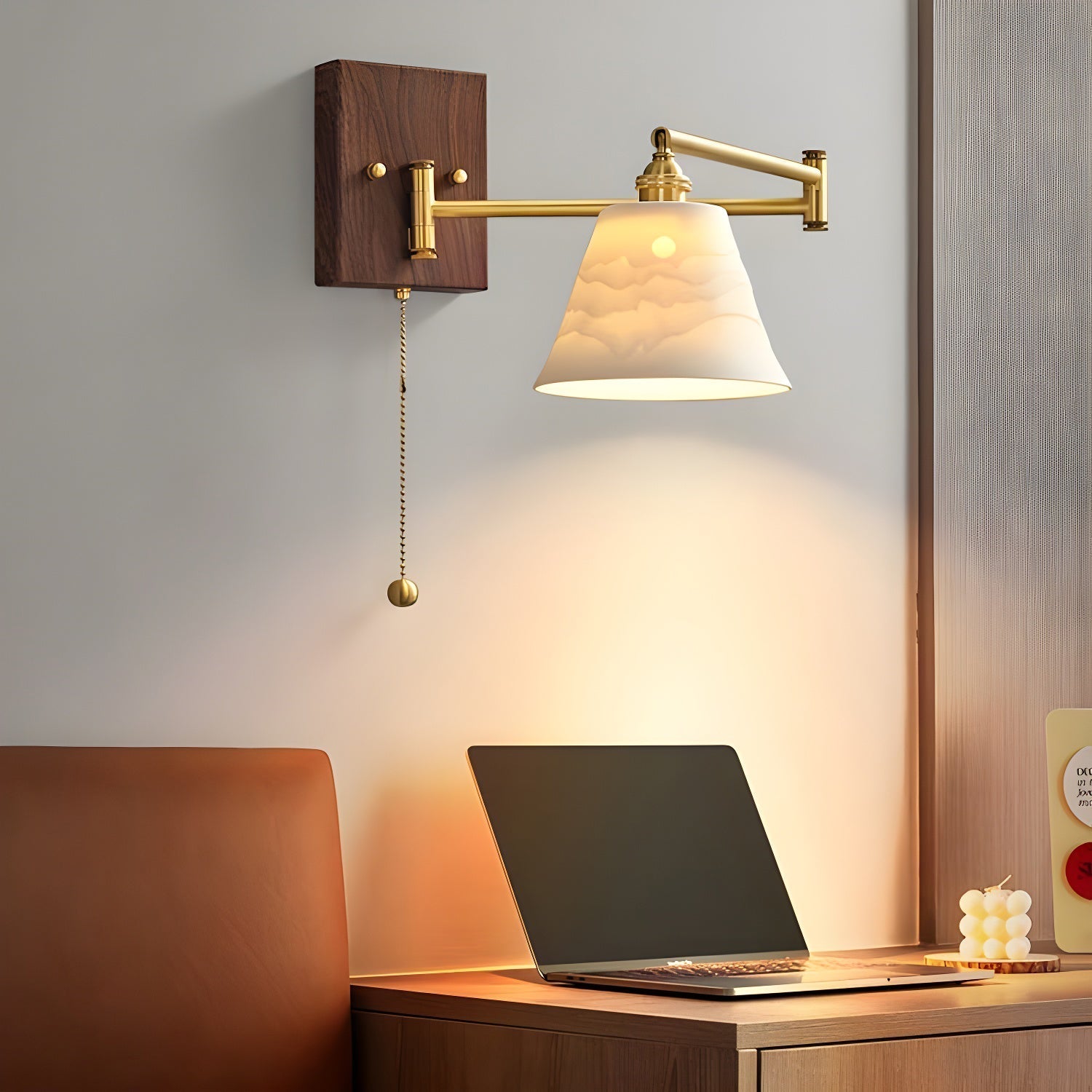 Ceramic Geometry Wall Sconce