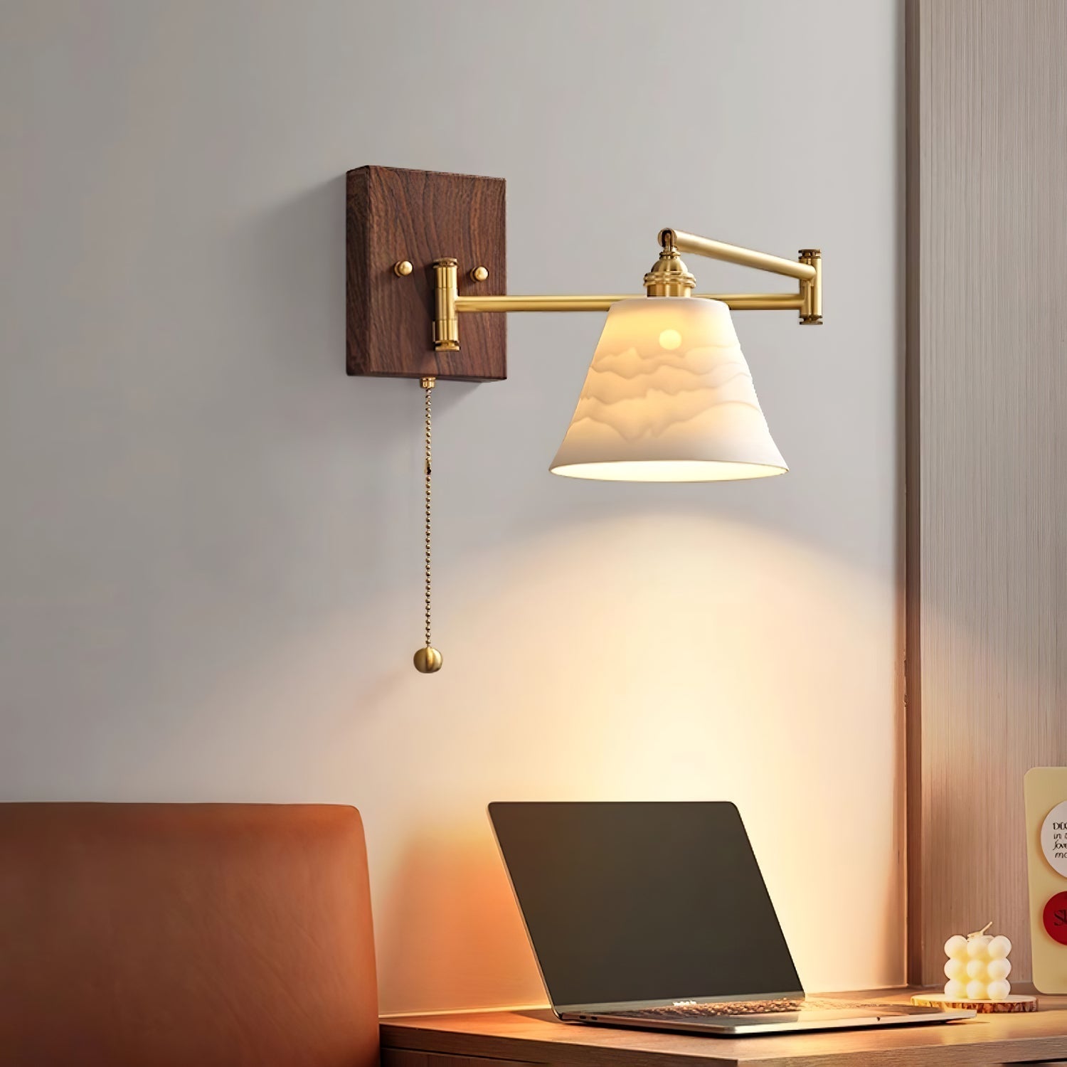Ceramic Geometry Wall Sconce