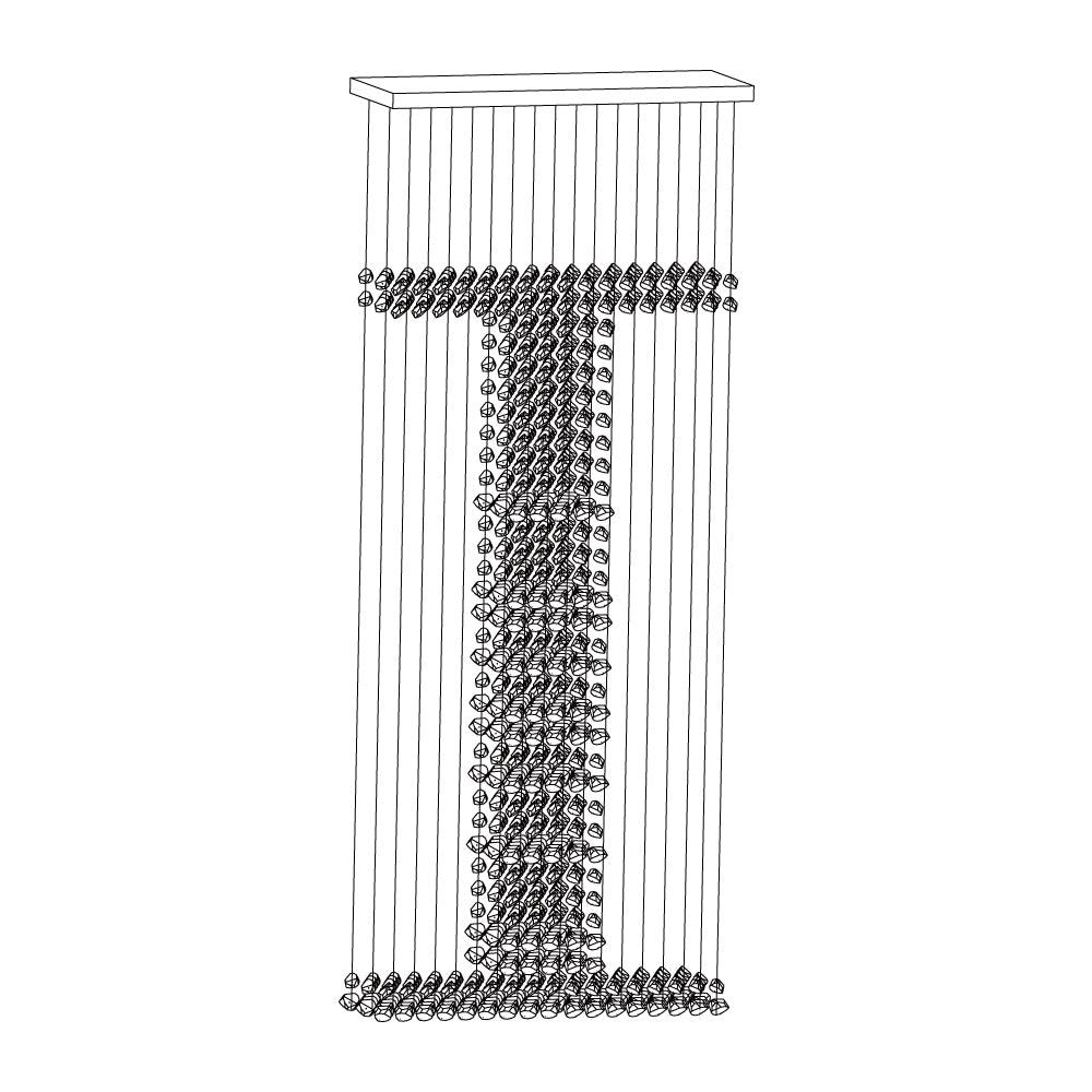 Charcoal Chandelier I