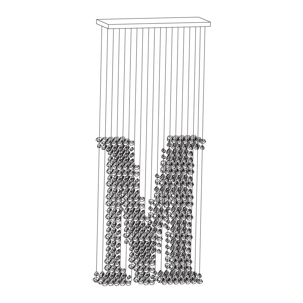 Charcoal Chandelier M