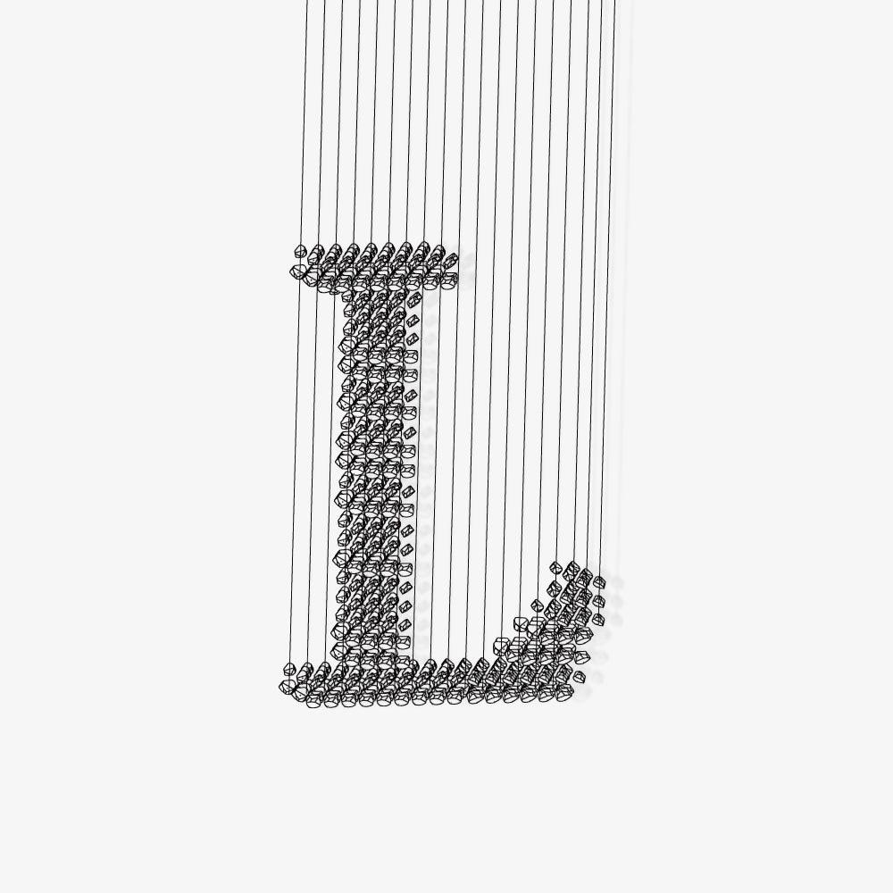 Charcoal Chandelier L