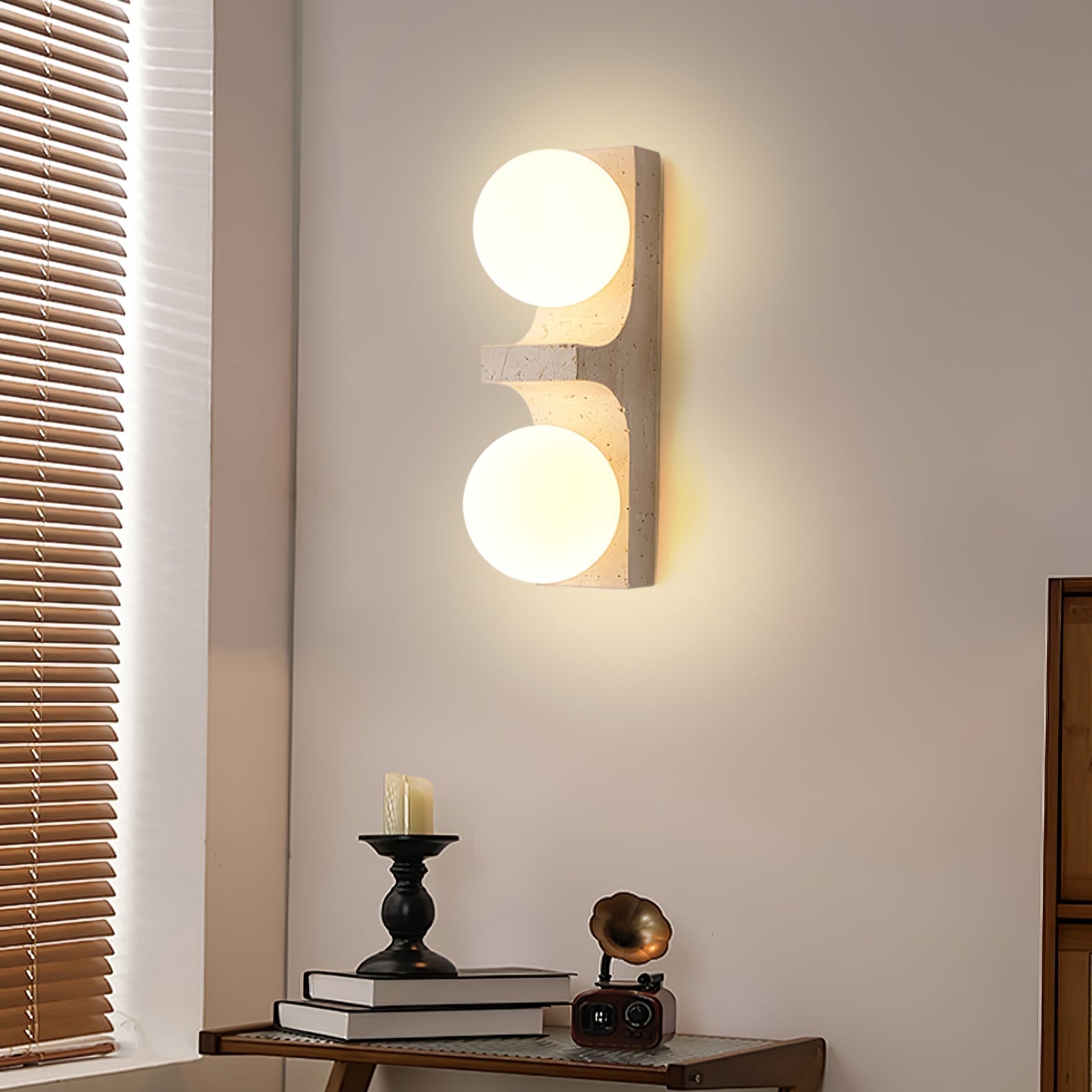 Cirra Travertine Wall Sconce