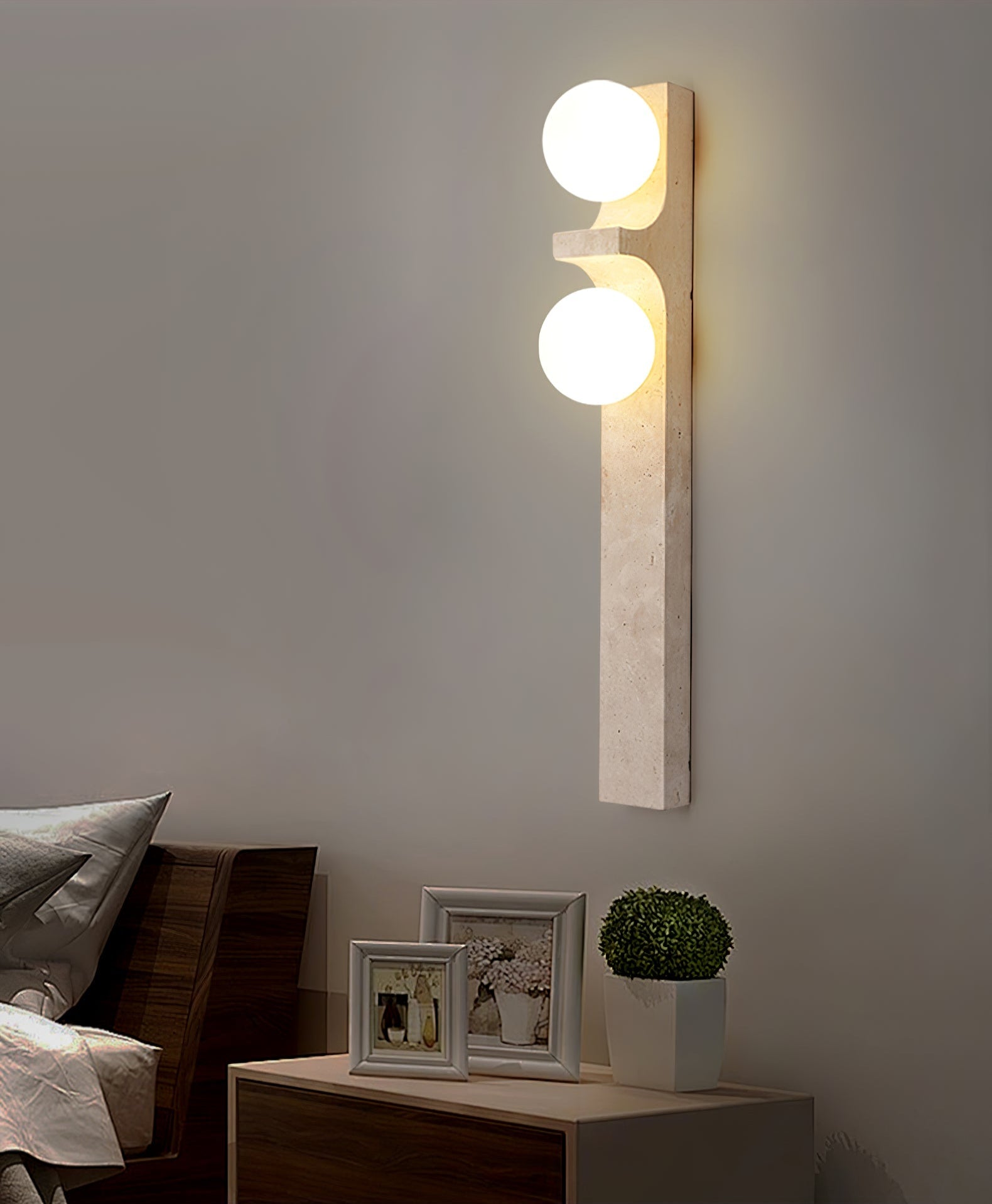 Cirra Travertine Wall Sconce