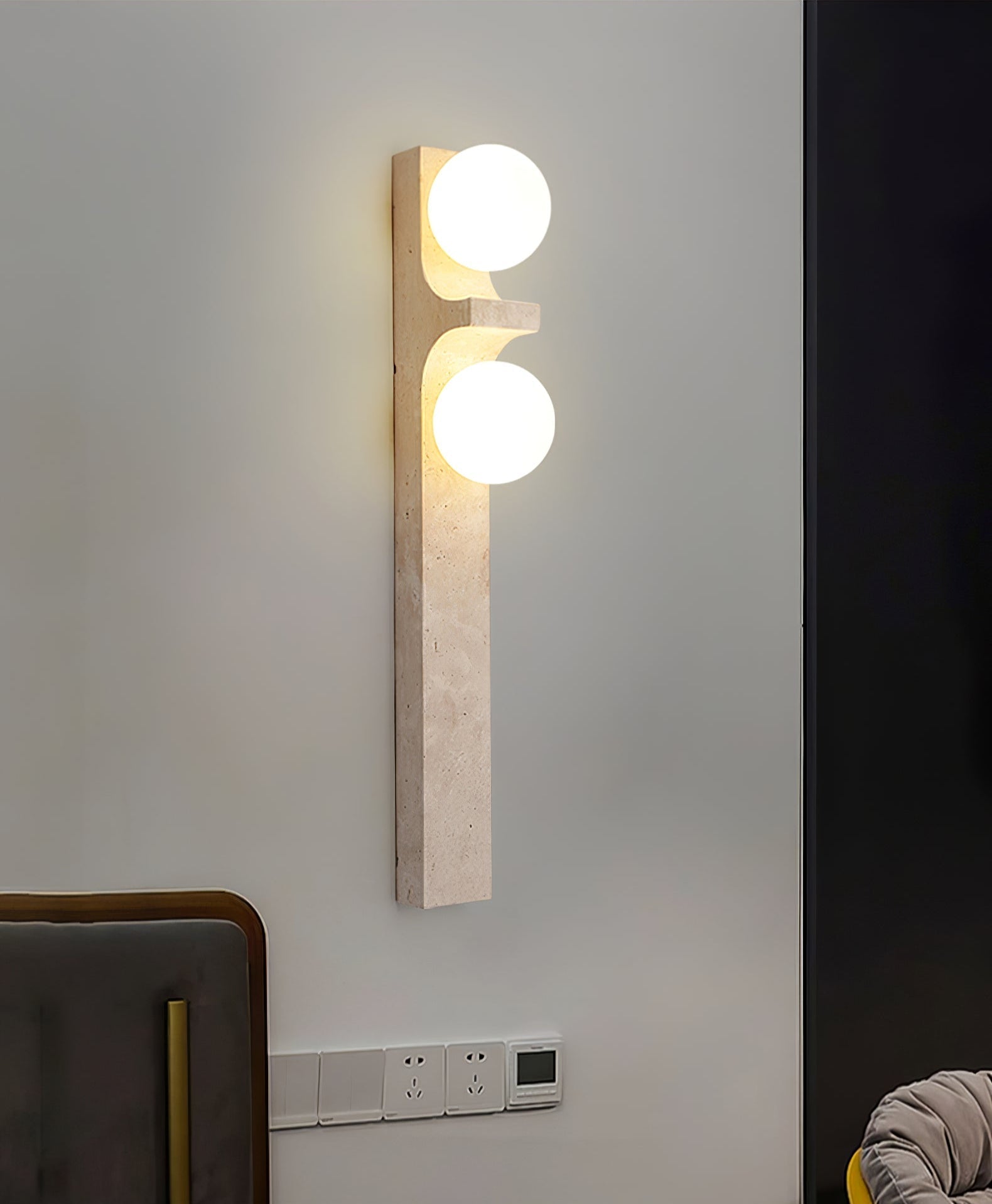 Cirra Travertine Wall Sconce