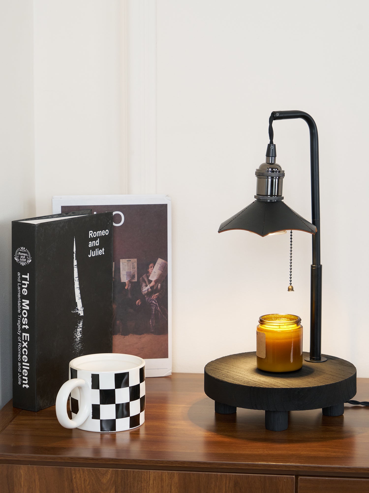 Cordero Wooden Stool Table Lamp 7.9