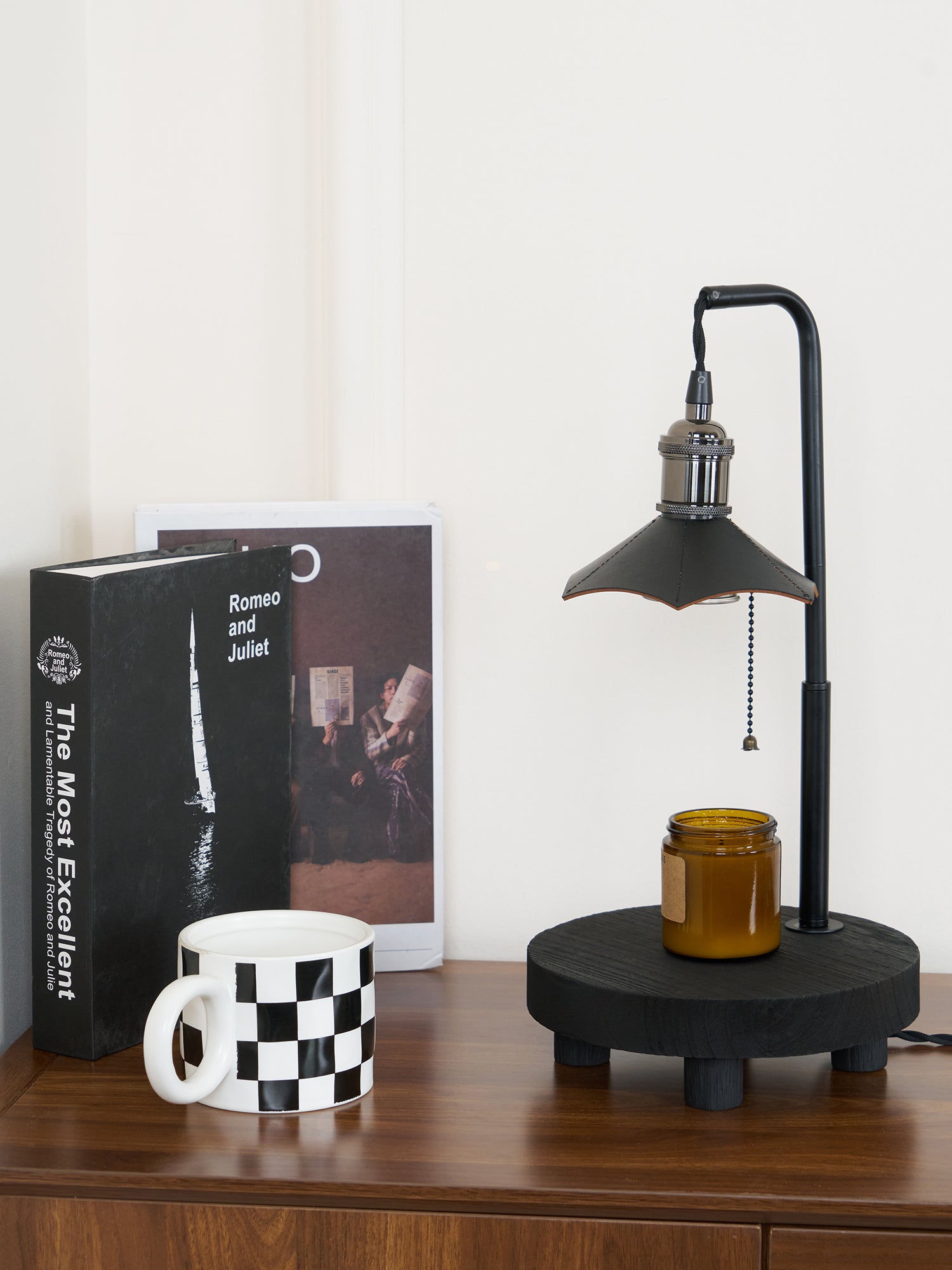 Cordero Wooden Stool Table Lamp 7.9