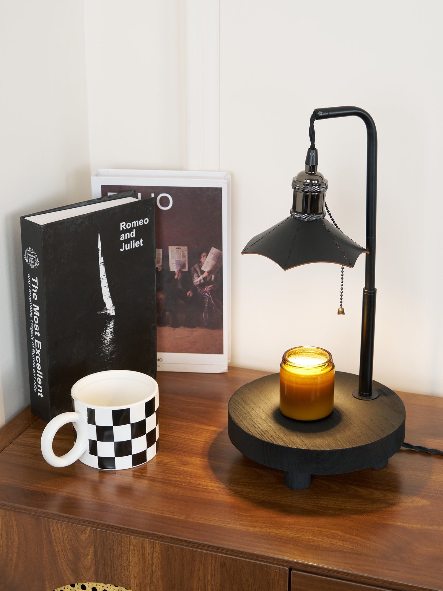 Cordero Wooden Stool Table Lamp 7.9