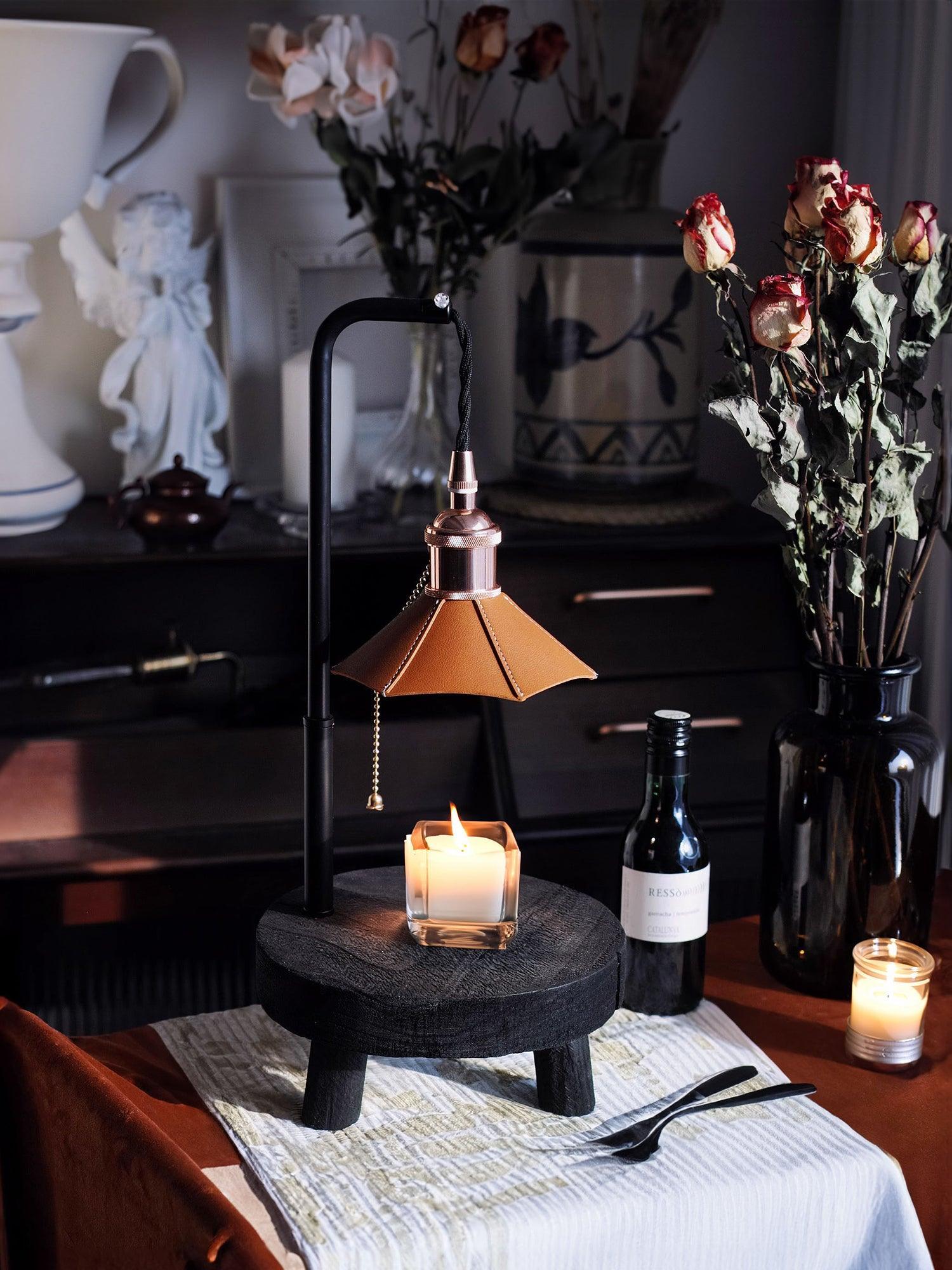 Cordero Wooden Stool Table Lamp 7.9