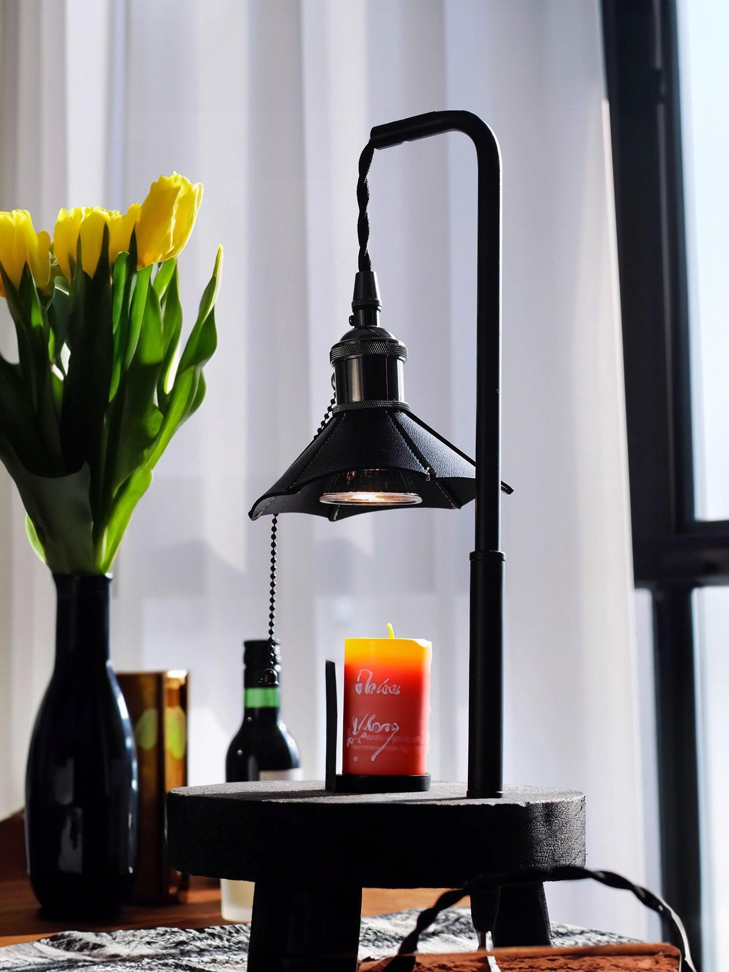 Cordero Wooden Stool Table Lamp 7.9
