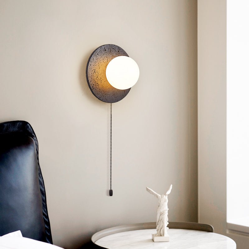 Crater Backlit Wall Sconce detail view 2