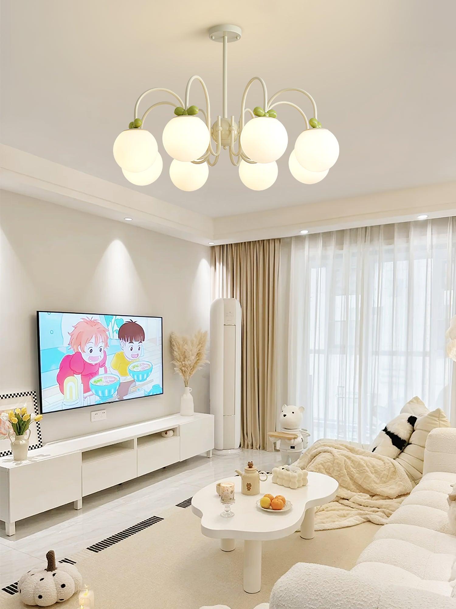 Cream Cherry Chandelier