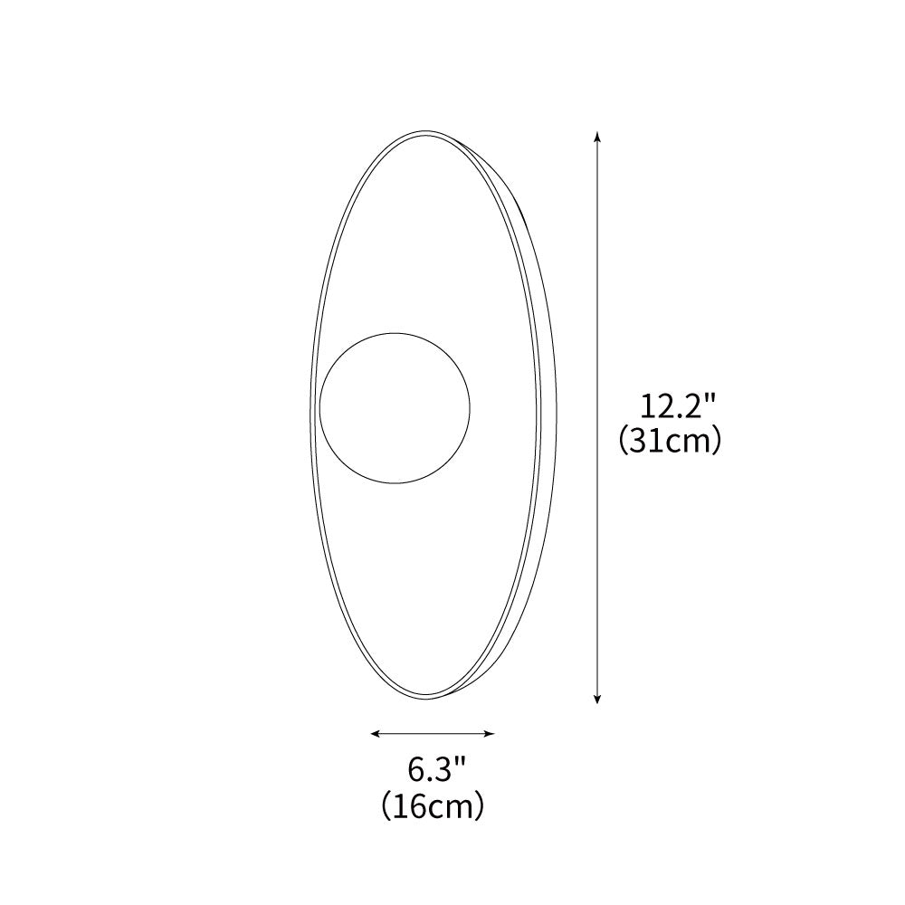 Crest Ceramic Wall Light 6.3