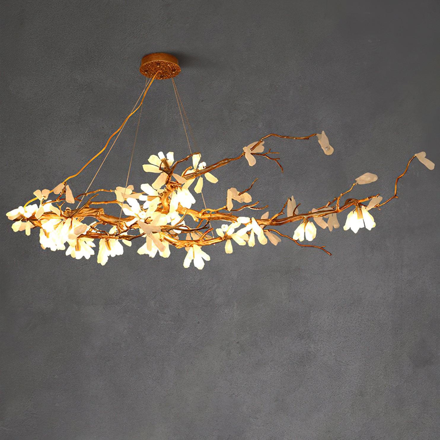 Crushed Natural Stone Chandelier detail view 4