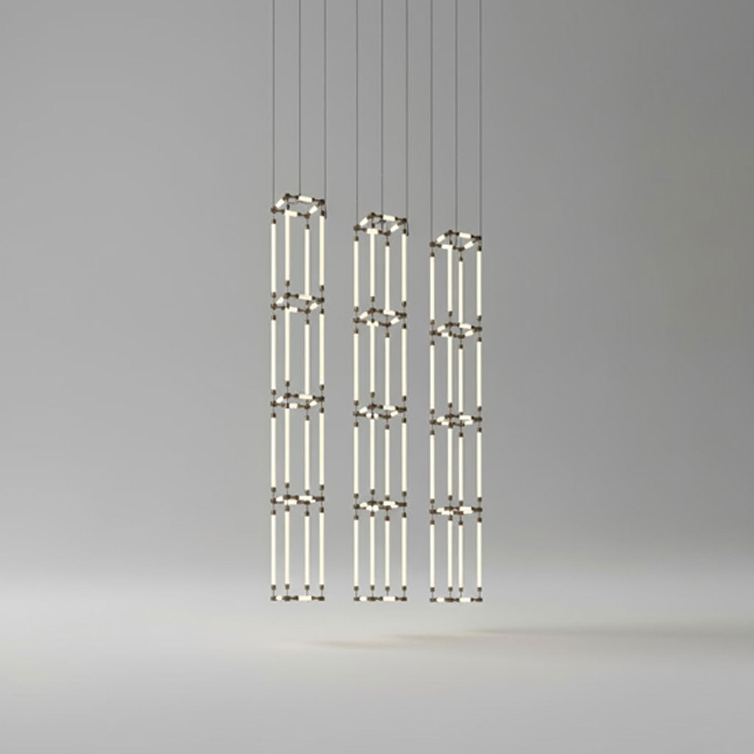 Crystal Grid Customizable Chandelier