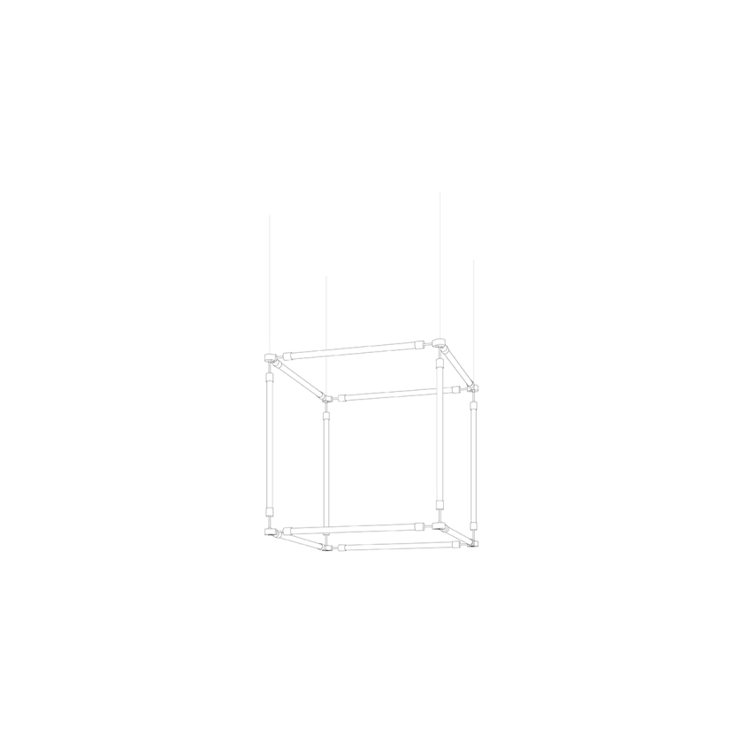 Crystal Grid Customizable Chandelier
