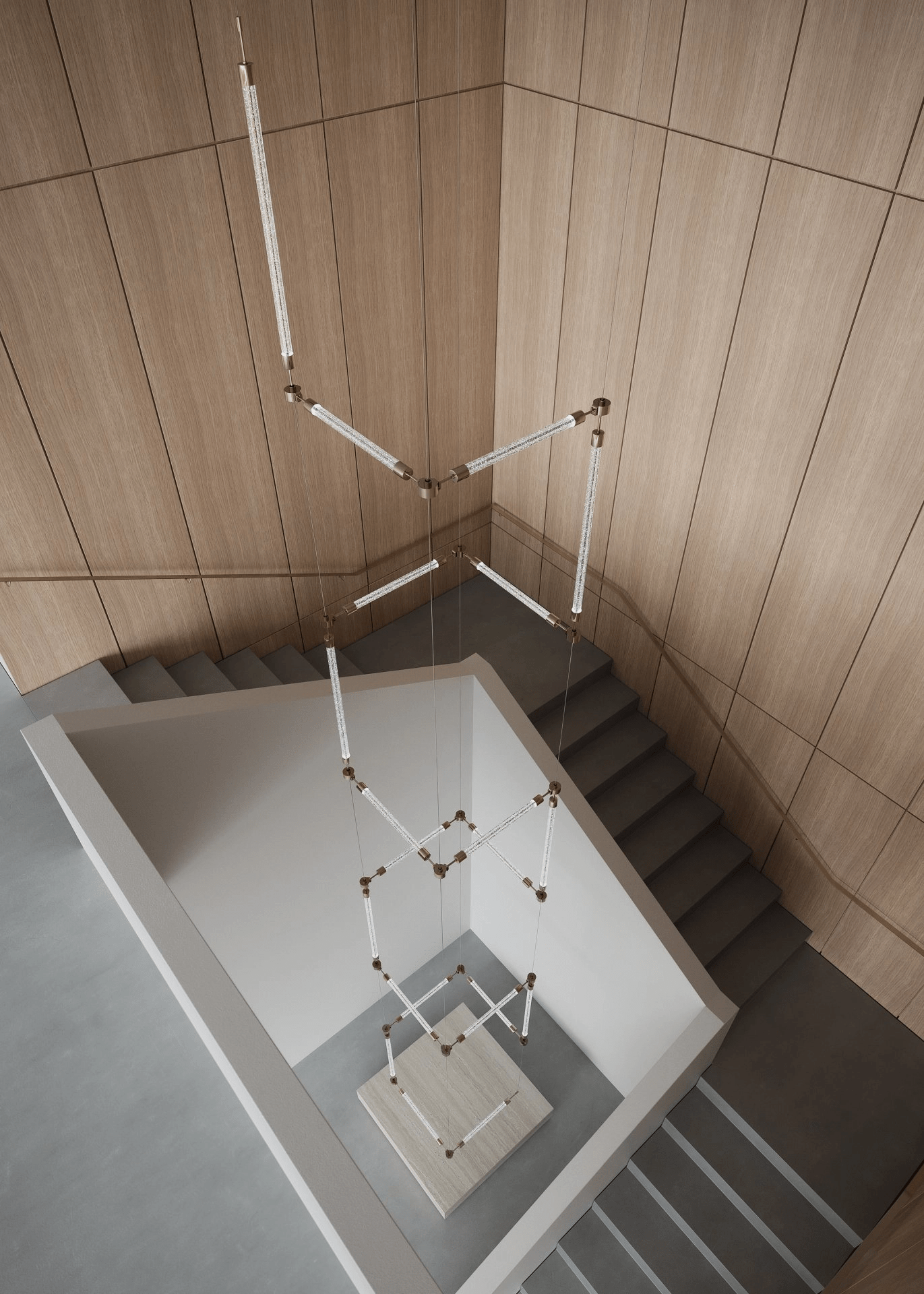 Crystal Grid Customizable Chandelier