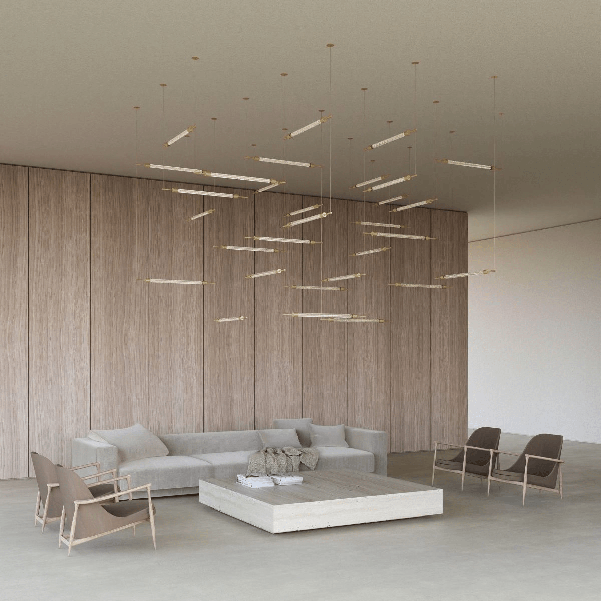 Crystal Grid Customizable Chandelier