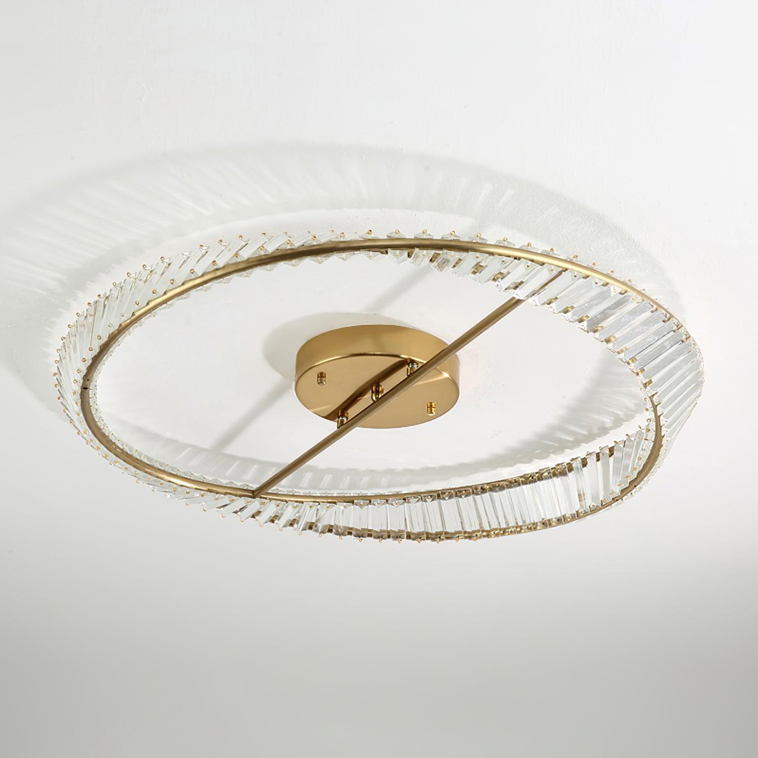 Crystal Rings Ceiling Light